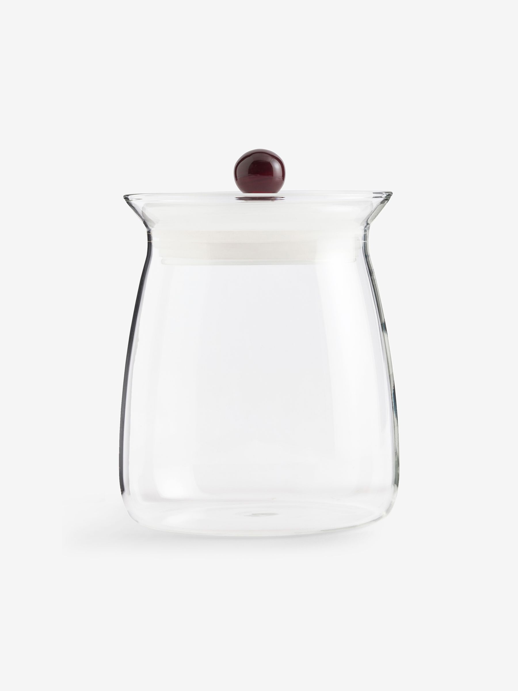 Lai Small Glass Storage Jar in Clear - Image 4 of 8