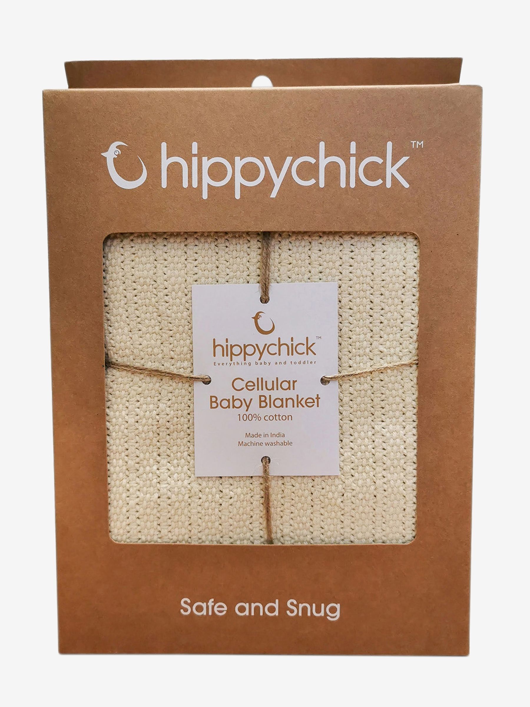 Cream Hippychick Cellular Blanket - Image 3 of 4