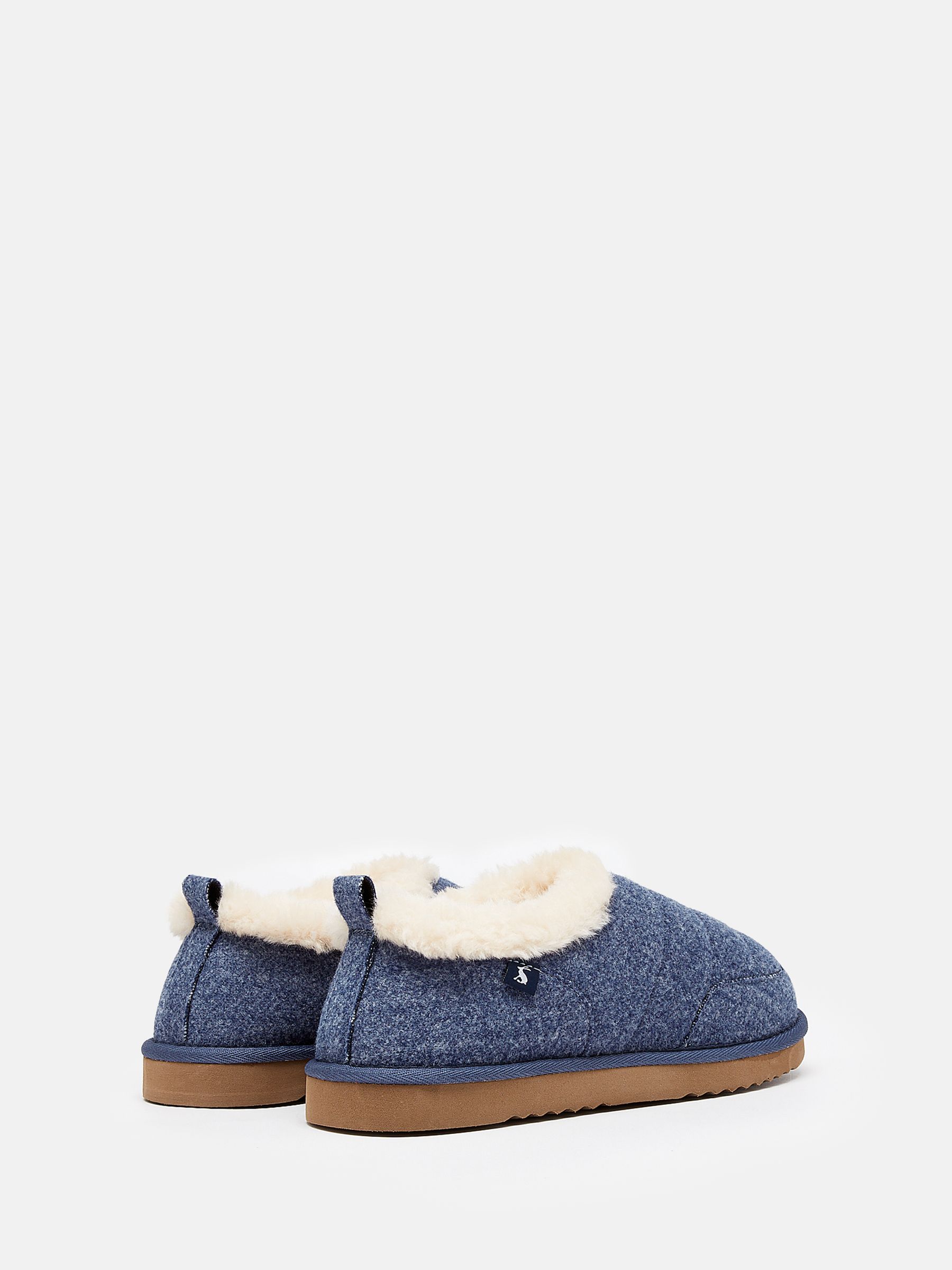 Women's Lazydays Grey Faux Fur Lined Slippers - Image 2 of 6