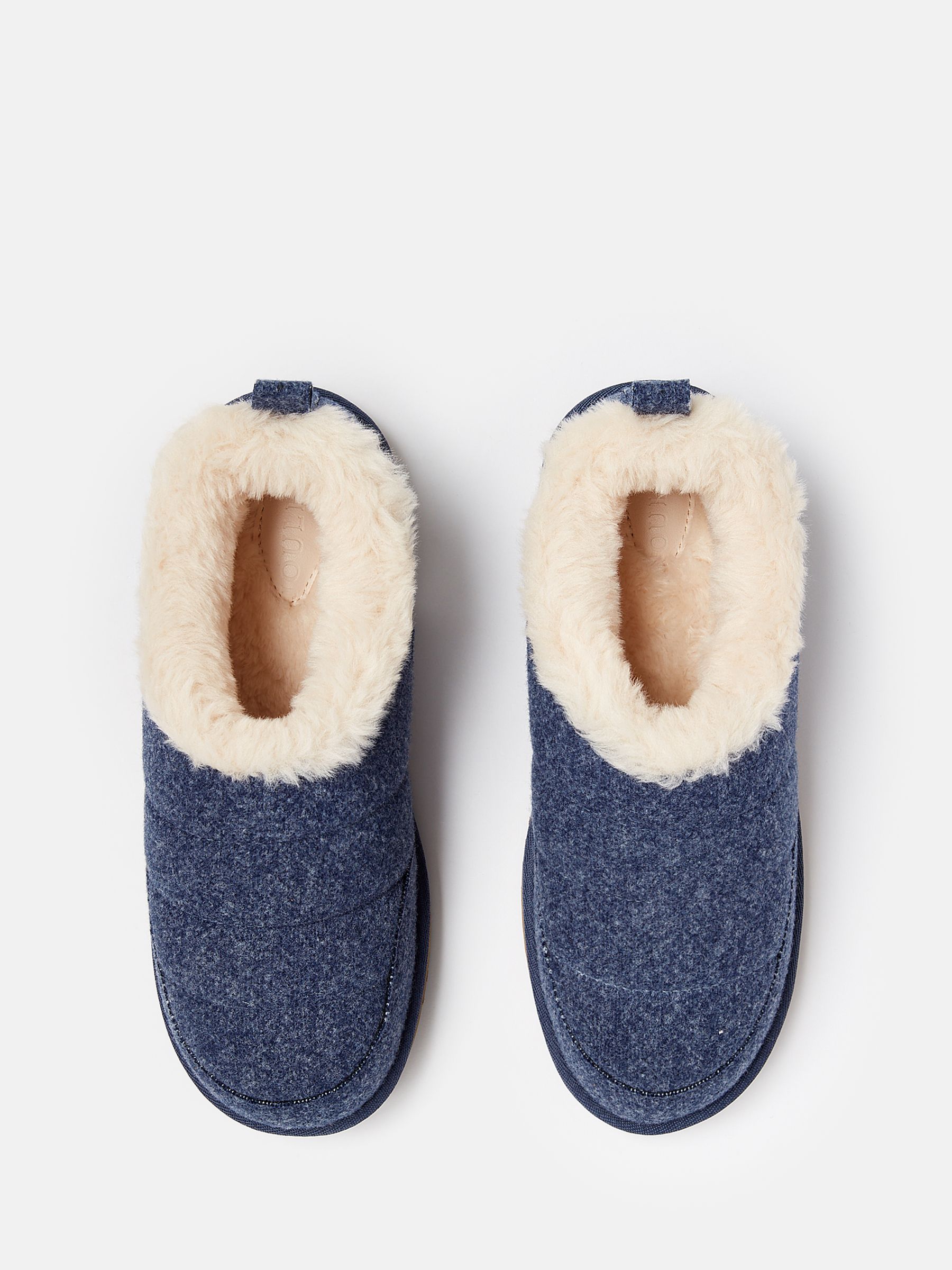 Women's Lazydays Grey Faux Fur Lined Slippers - Image 3 of 6