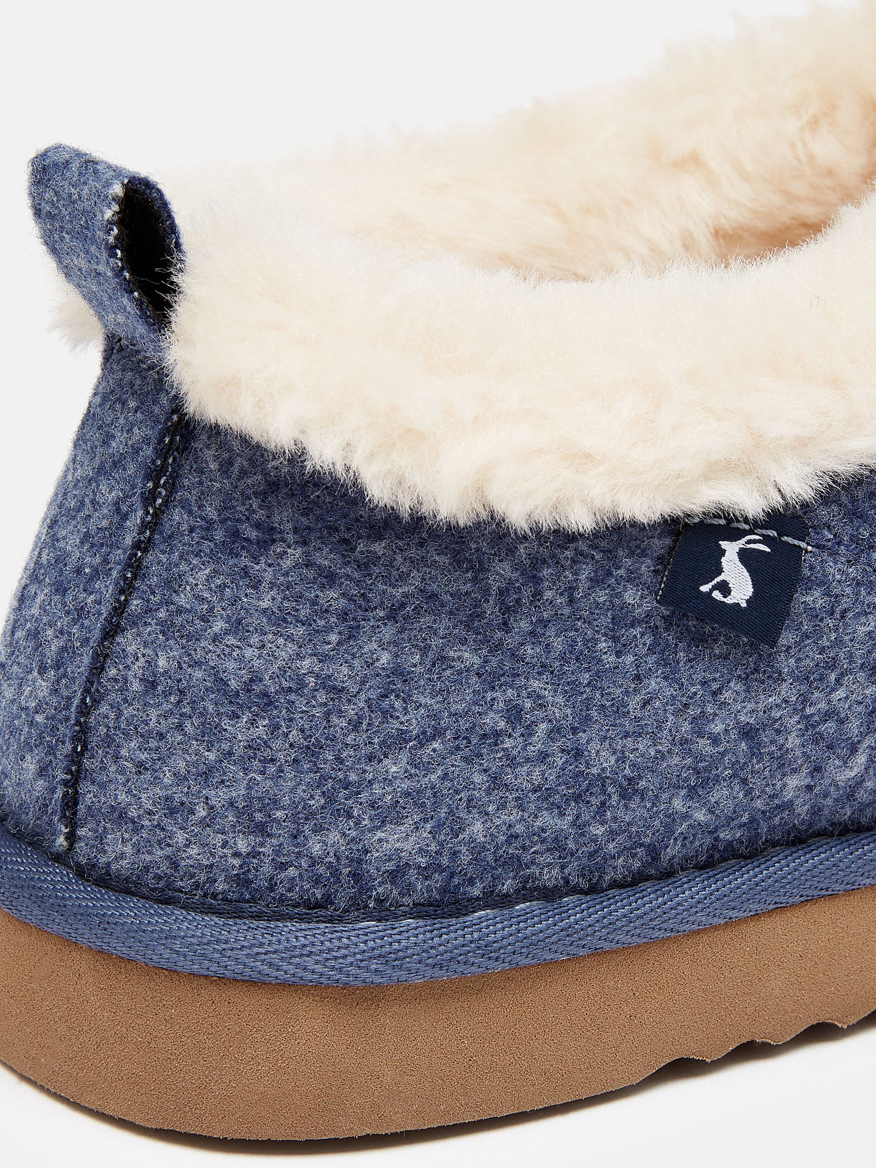 Women's Lazydays Grey Faux Fur Lined Slippers - Image 6 of 6