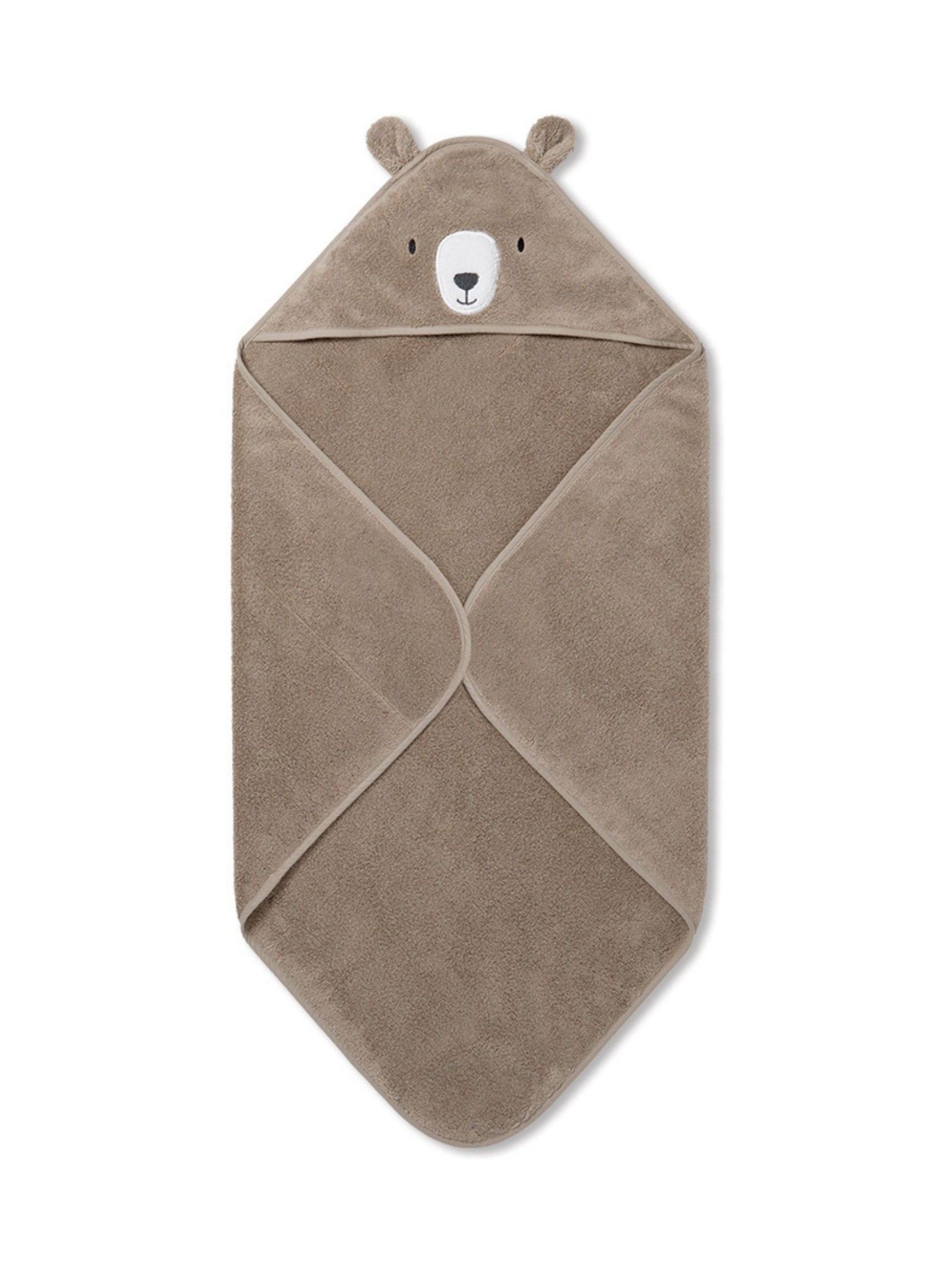 MORI Brown Bear Hooded Towel - Image 4 of 6