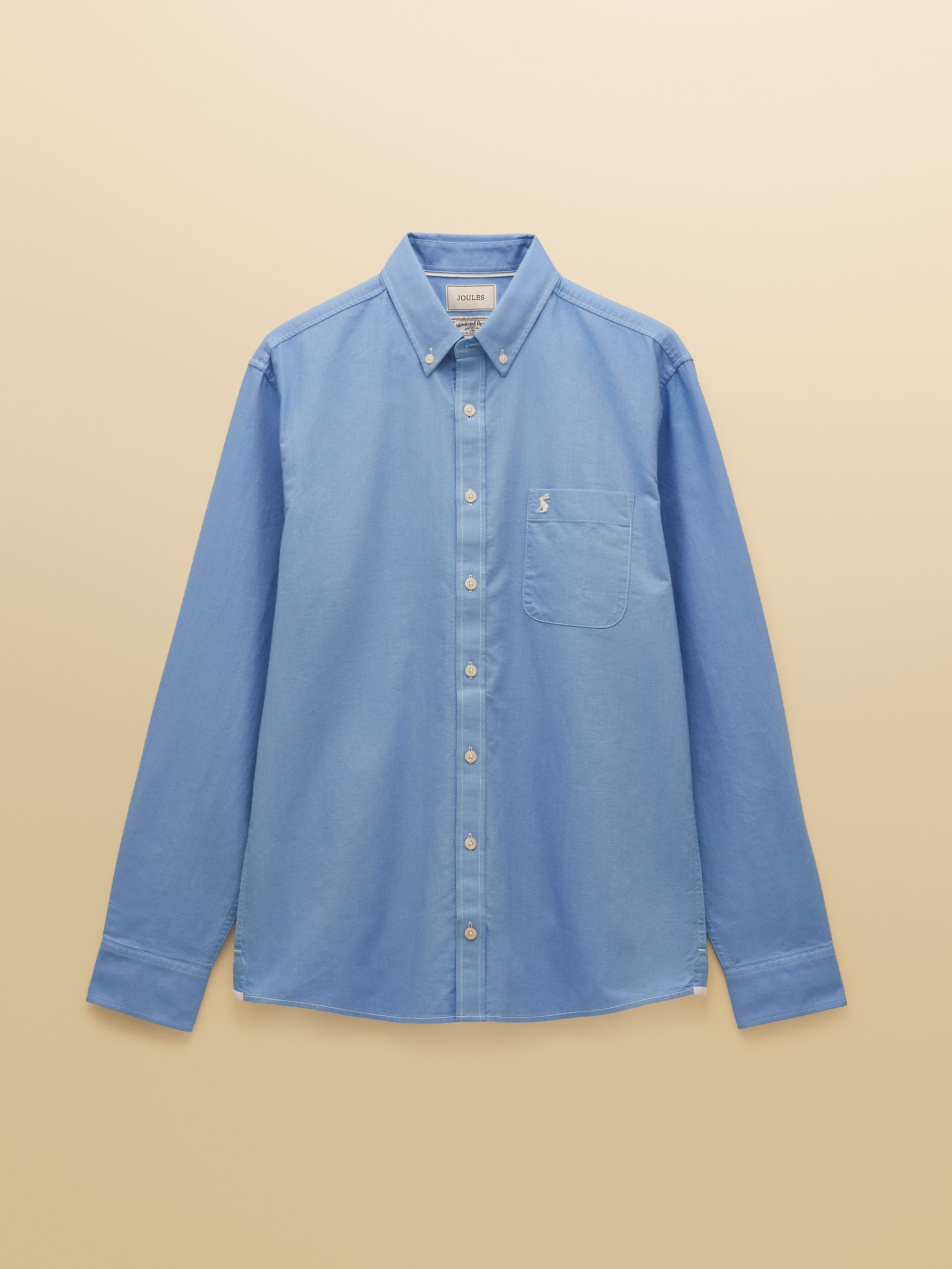 Classic Fit Blue Cotton Oxford Shirt | Joules