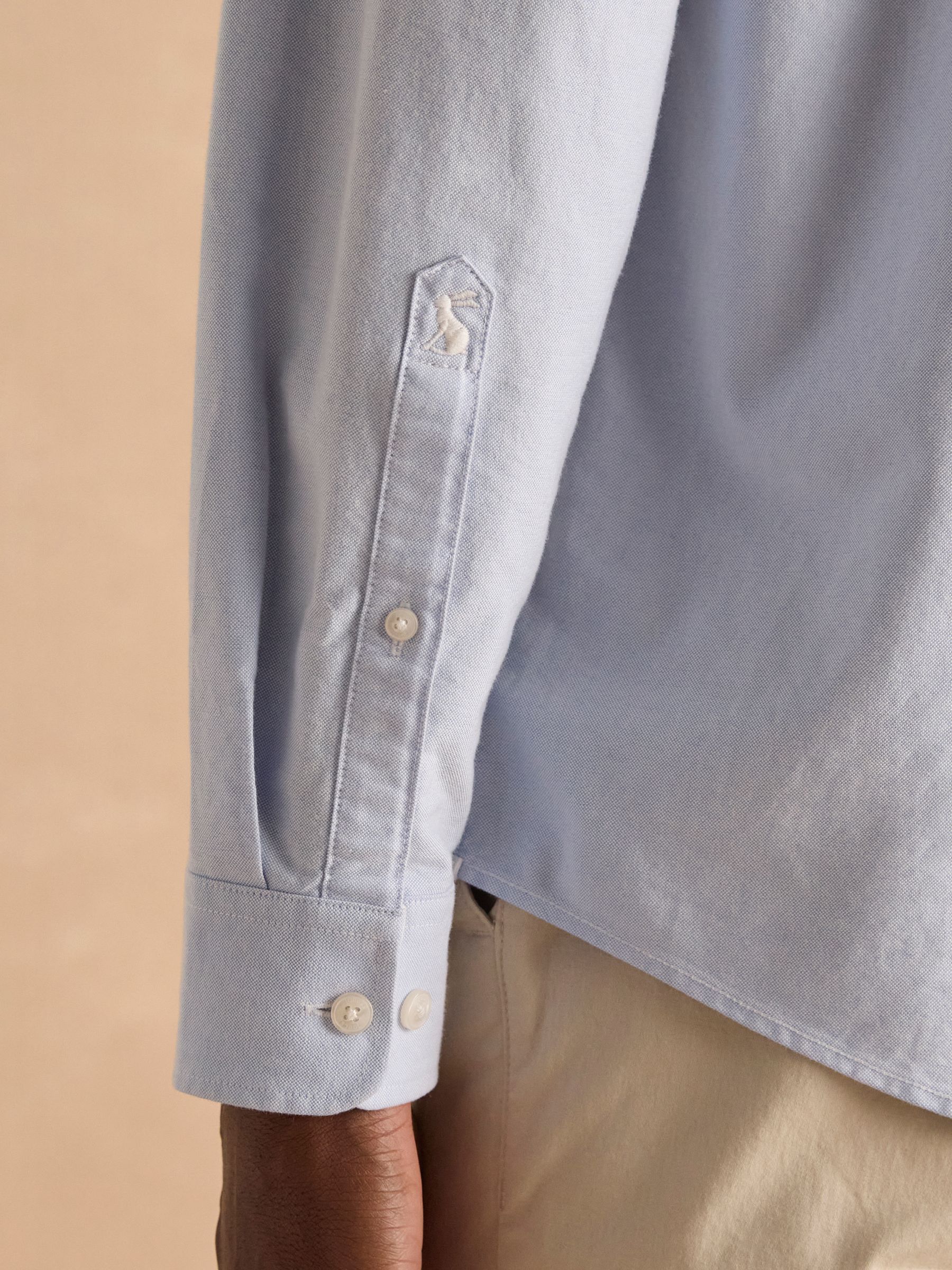 Oxford Blue Long Sleeve Classic Fit Shirt - Image 8 of 8