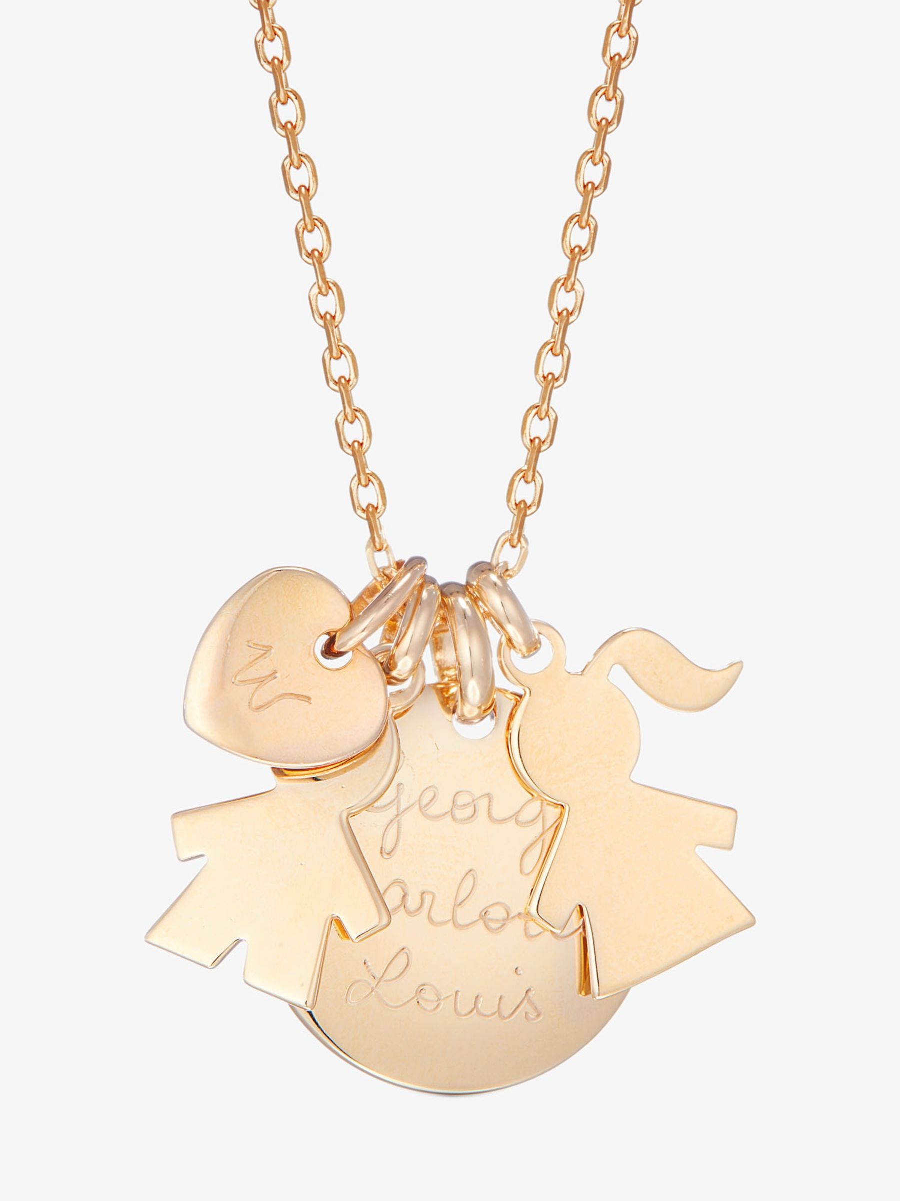 18k Gold Plated Merci Maman Personalised Duchess Necklace - Image 1 of 1