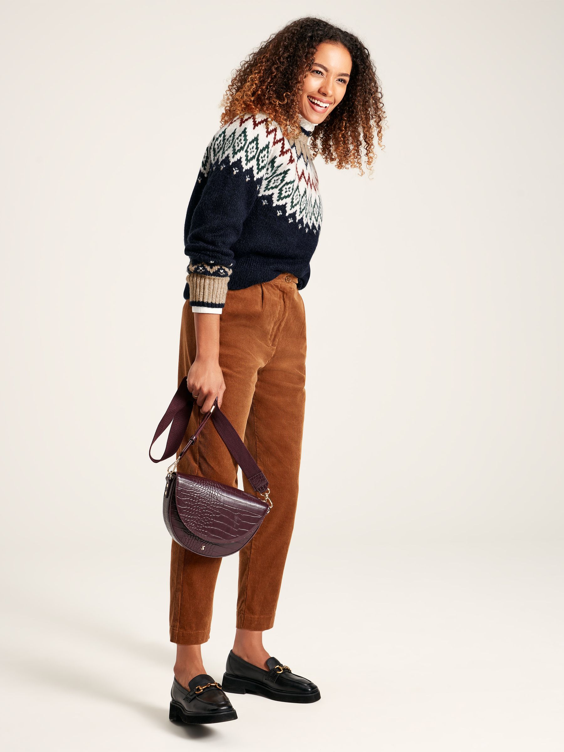 Etta Navy Fair Isle Jumper - Image 4 of 7