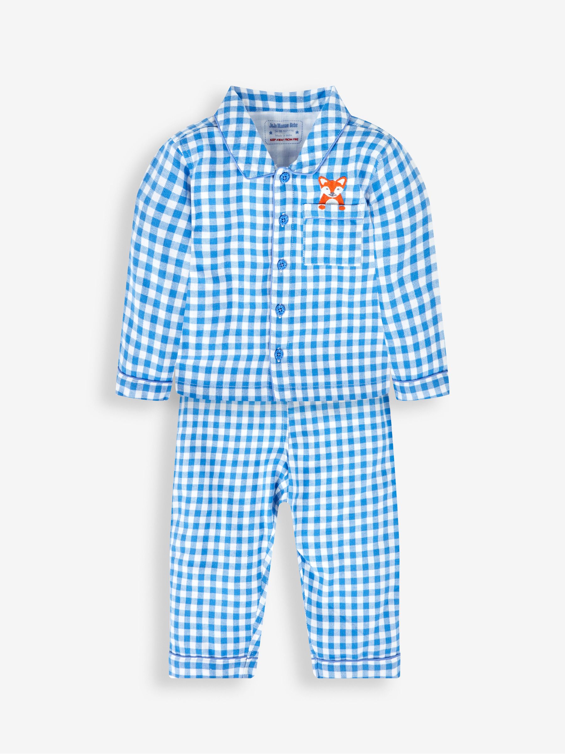 Blue Fox Check Pyjamas - Image 1 of 5