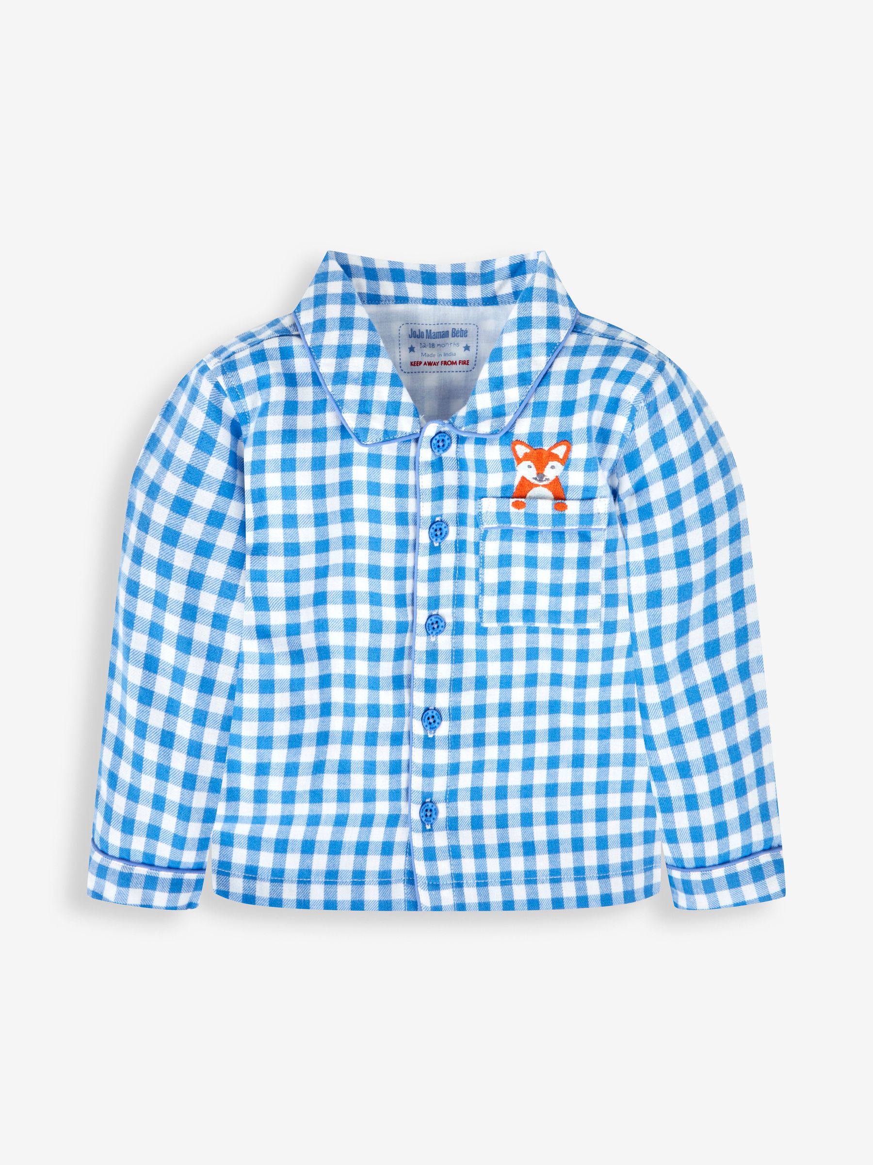 Blue Fox Check Pyjamas - Image 2 of 5
