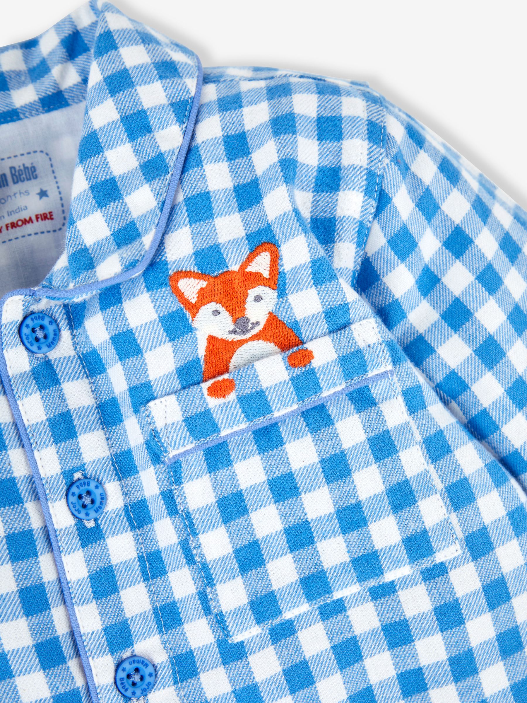 Blue Fox Check Pyjamas - Image 5 of 5