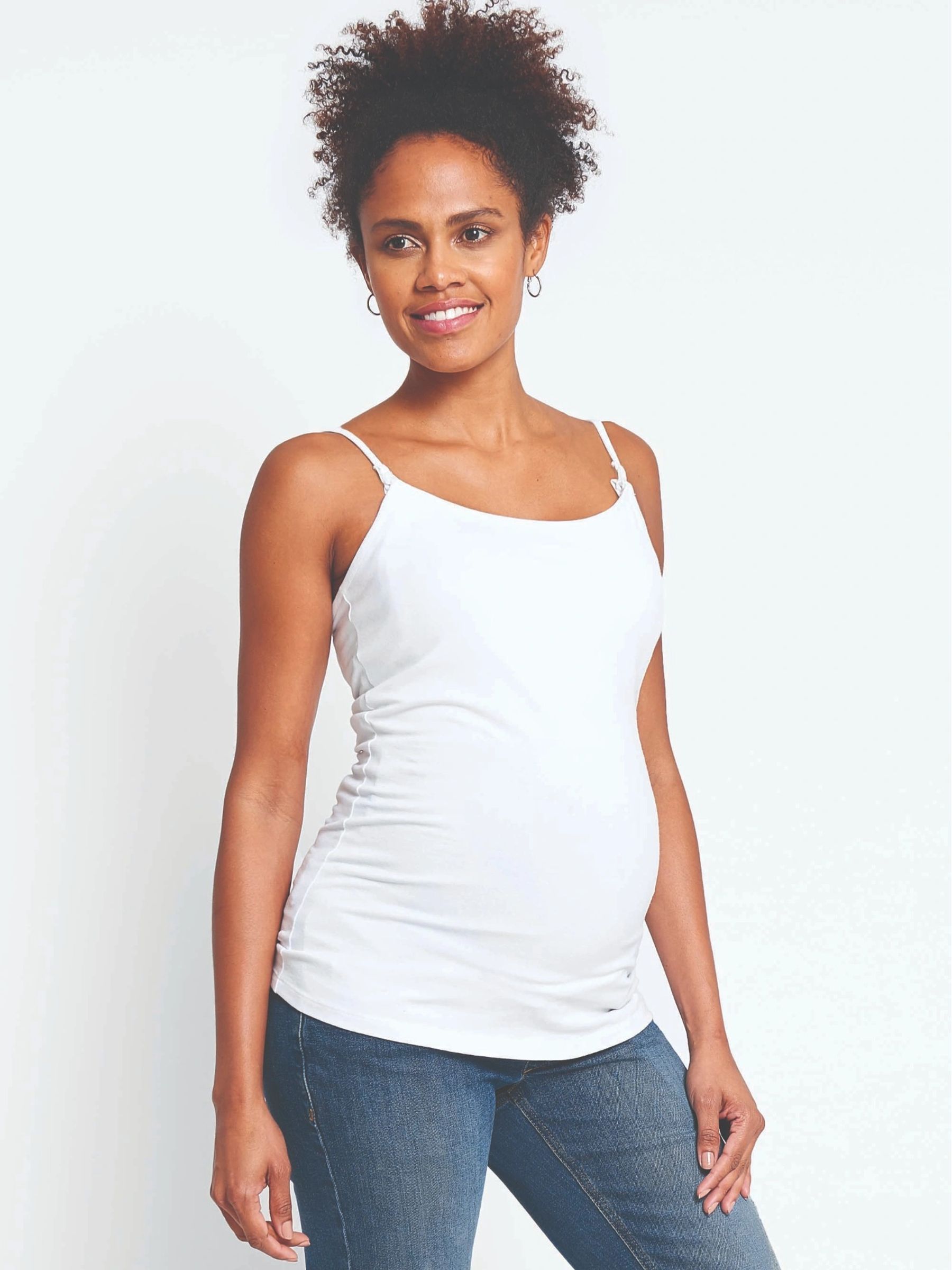 Navy 2-Pack Maternity & Nursing Vest Tops - Image 2 of 3