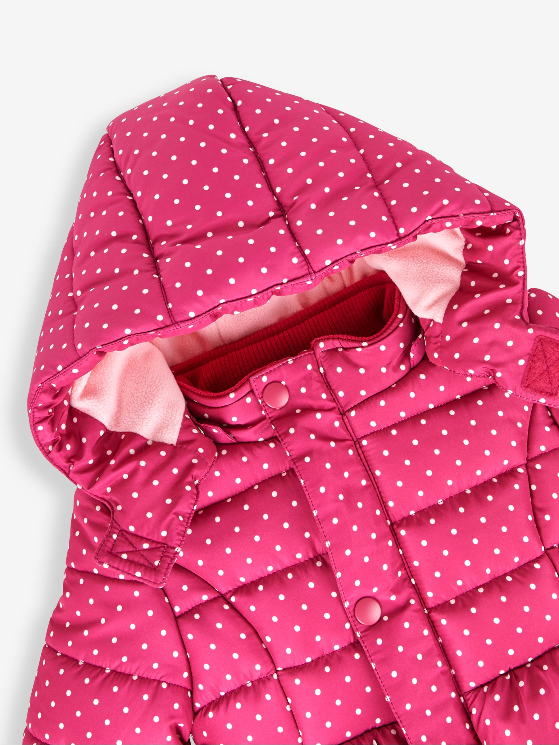 Raspberry Unicorn Print Puffer Jacket - Image 4 of 6