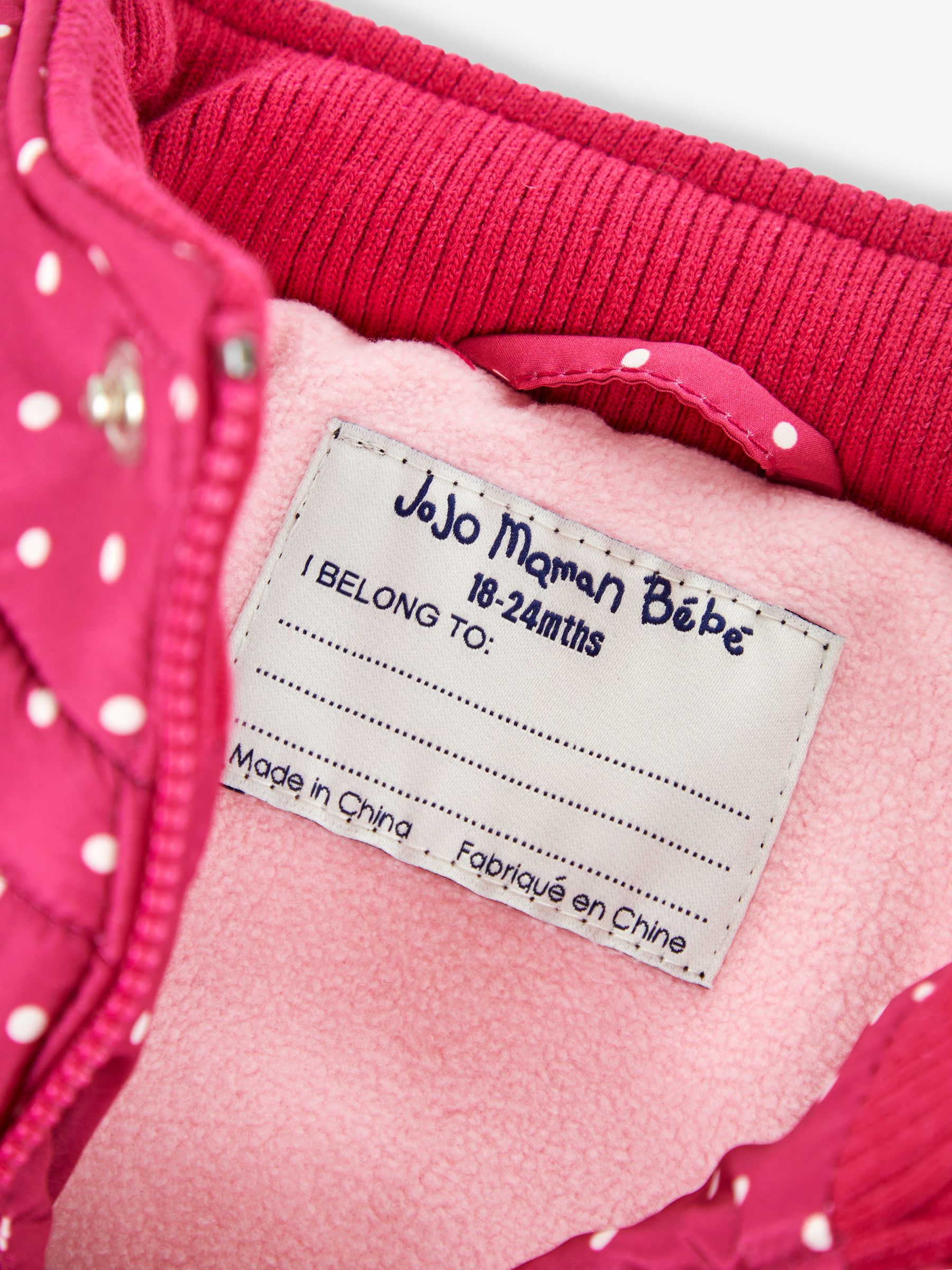 Raspberry Unicorn Print Puffer Jacket - Image 6 of 6