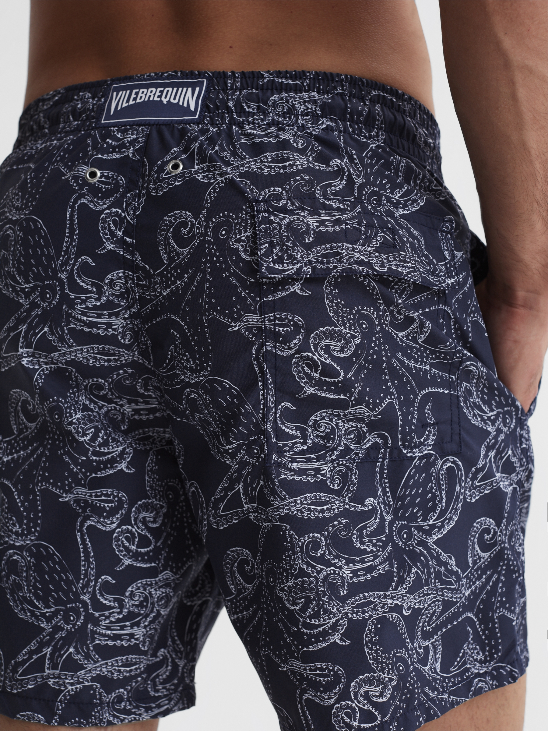 Vilebrequin Octopus Print Swim Shorts in Navy Print - Image 5 of 6