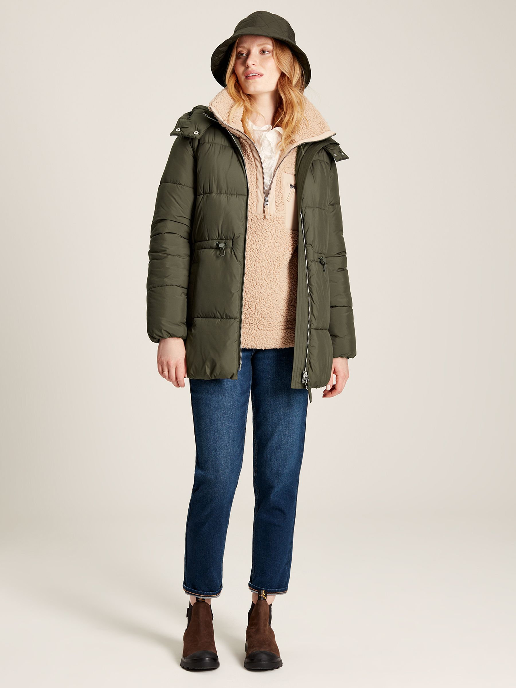 Holsworth Dark Green Showerproof Padded Coat - Image 6 of 8