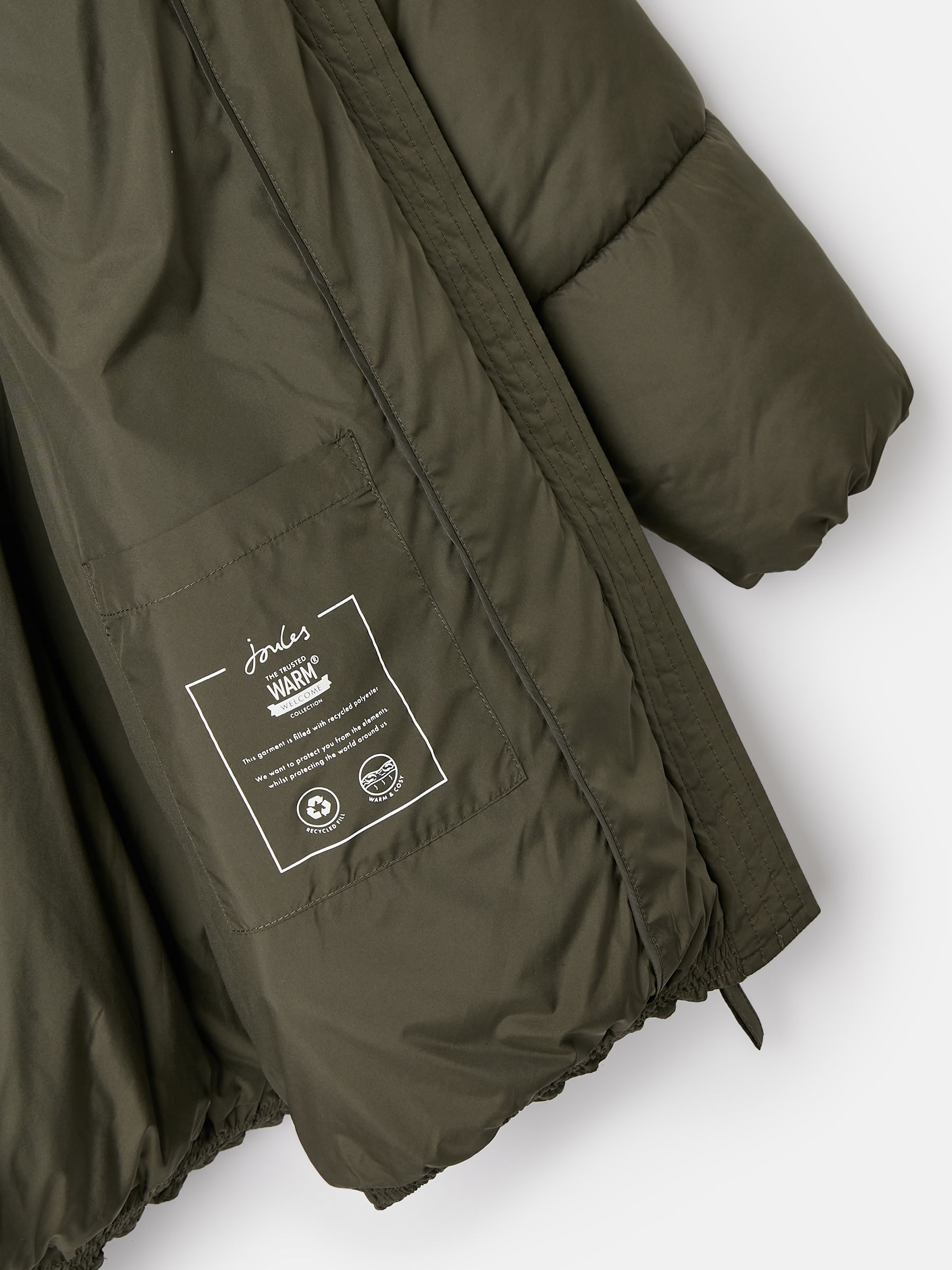 Holsworth Dark Green Showerproof Padded Coat - Image 8 of 8