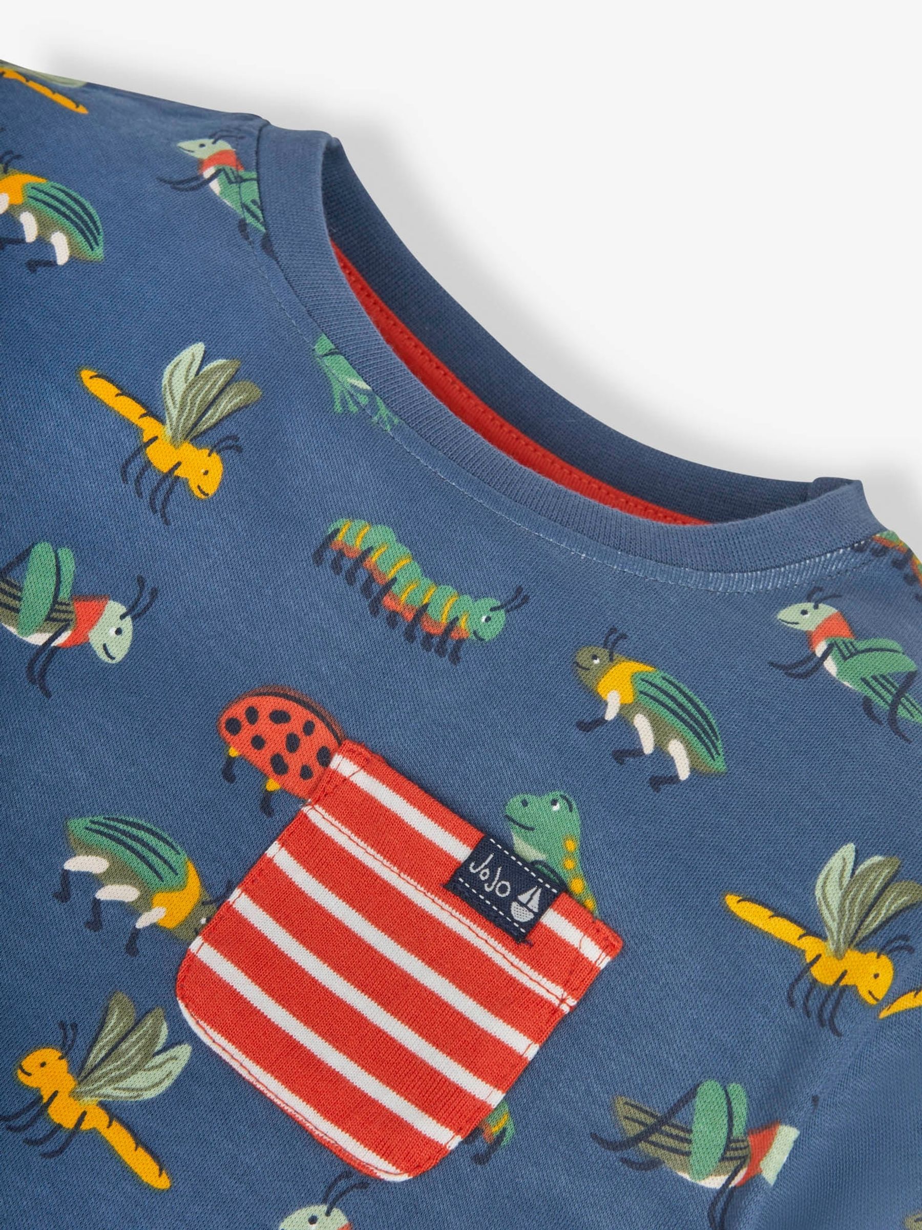 Indigo Bug Print Pocket T-Shirt - Image 2 of 2
