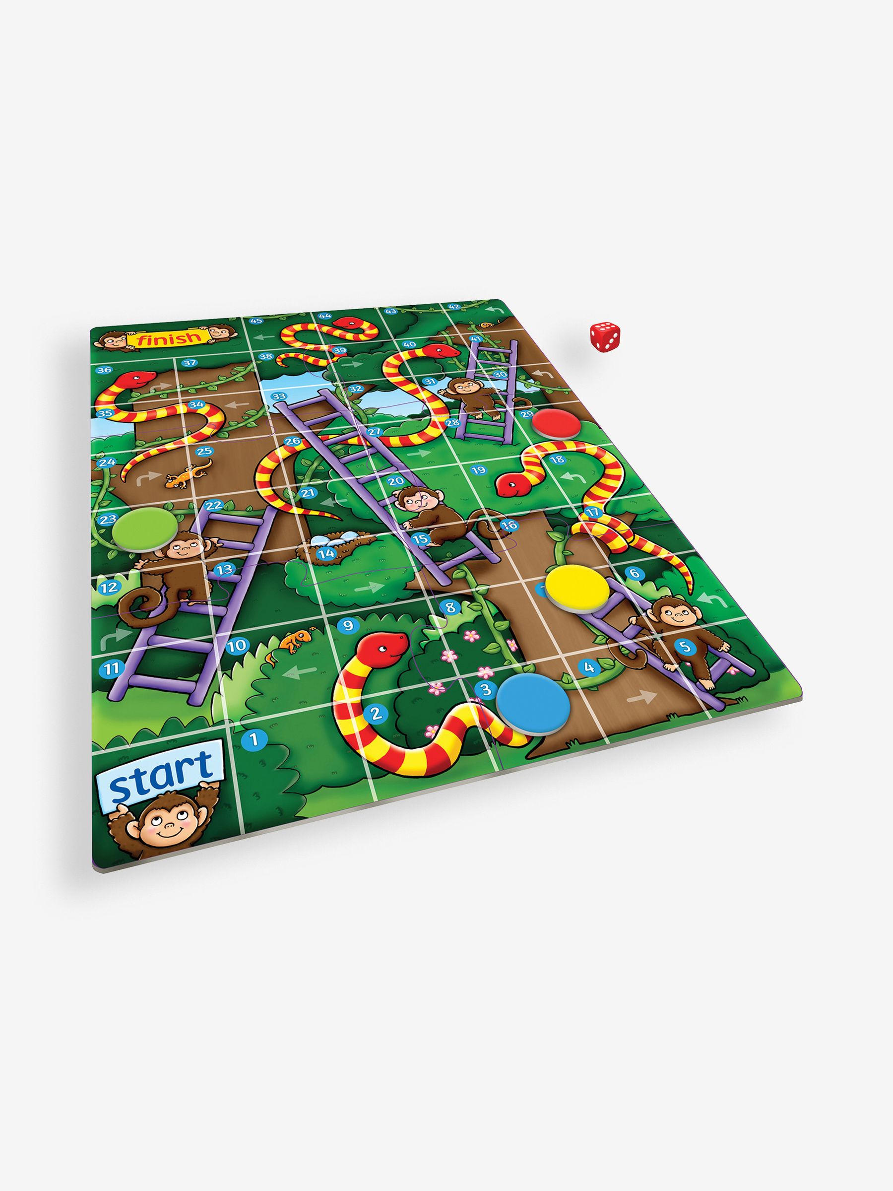 Orchard Toys Jungle Snakes and Ladders Mini Game - Image 3 of 4