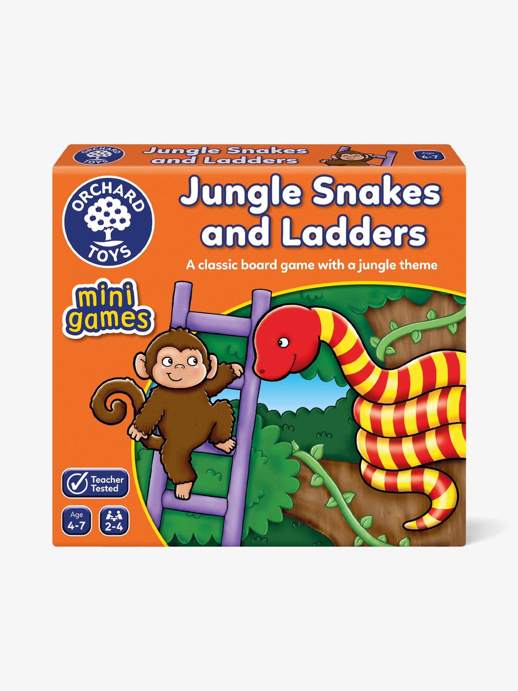 Orchard Toys Jungle Snakes and Ladders Mini Game - Image 4 of 4