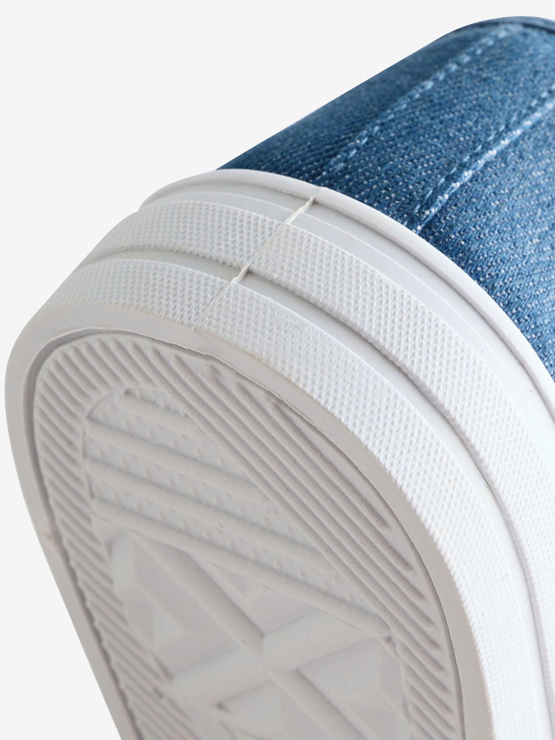 Blue Houston Low Top Canvas Trainers - Image 5 of 5