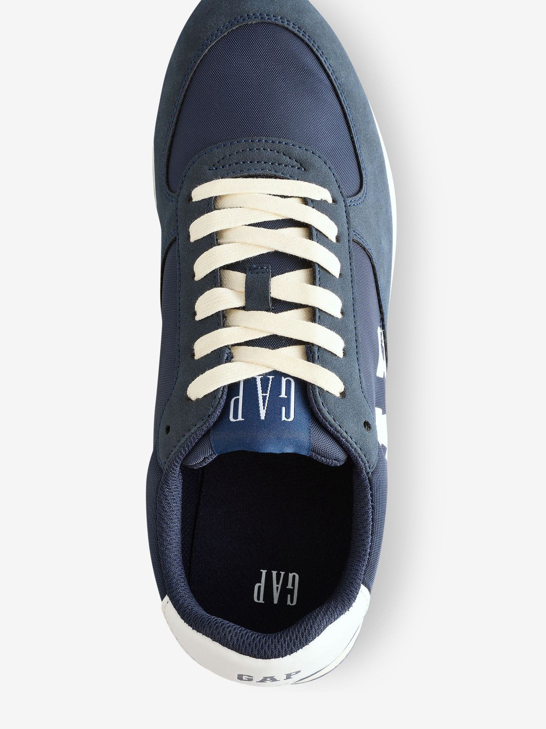 Navy Blue Nashville Nylon Runner Logo Trainers - Image 3 of 5