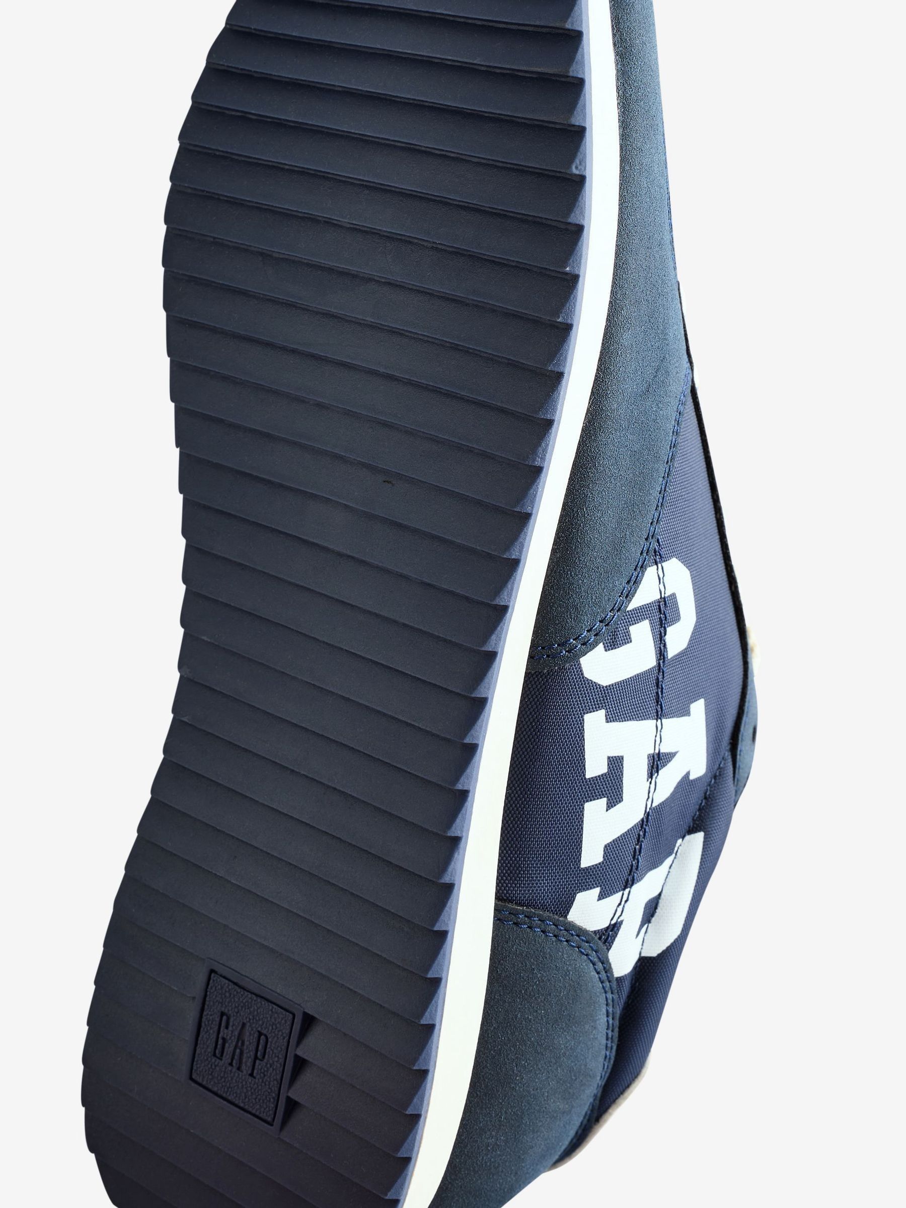 Navy Blue Nashville Nylon Runner Logo Trainers - Image 4 of 5