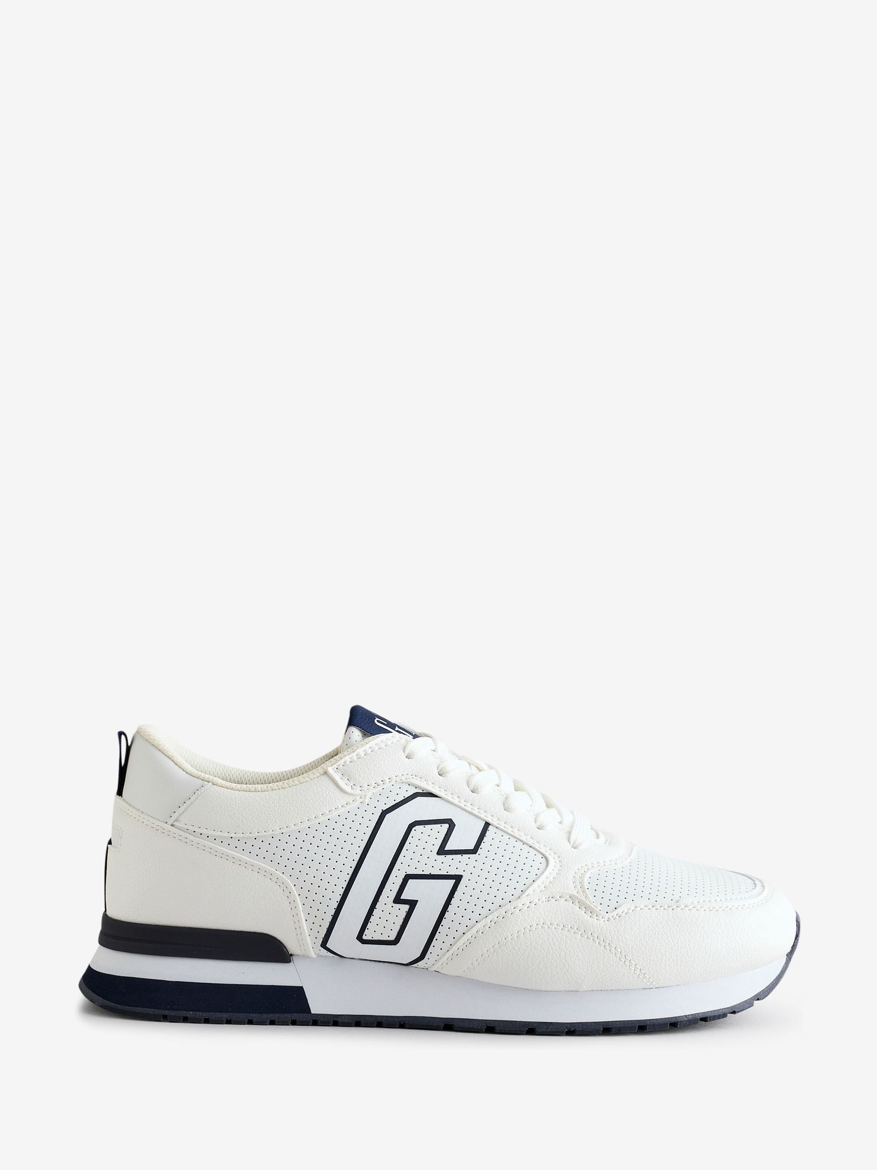 White New York Low Top Trainers - Image 1 of 5