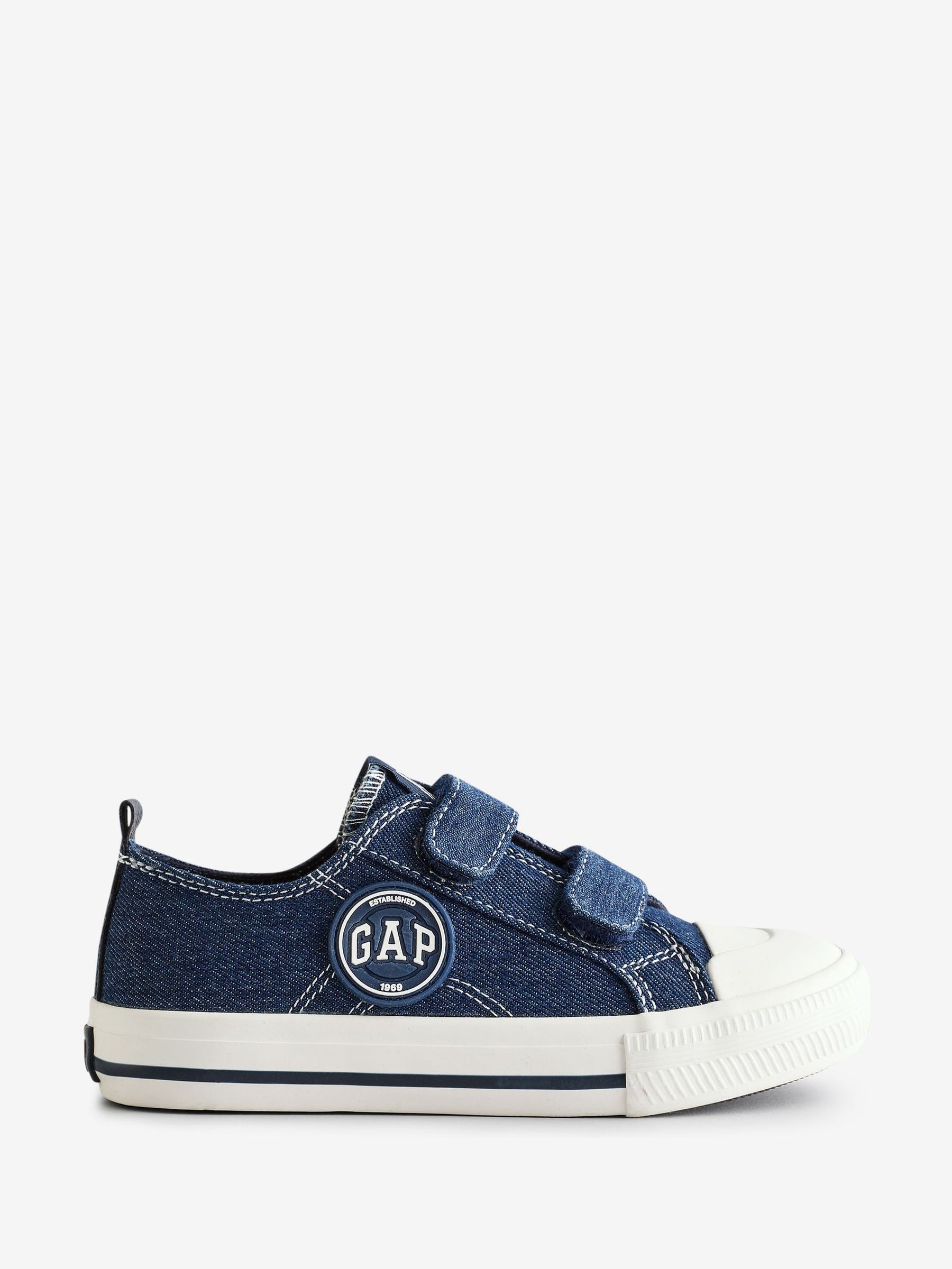Blue Houston Low Top Canvas Trainers - Image 1 of 5
