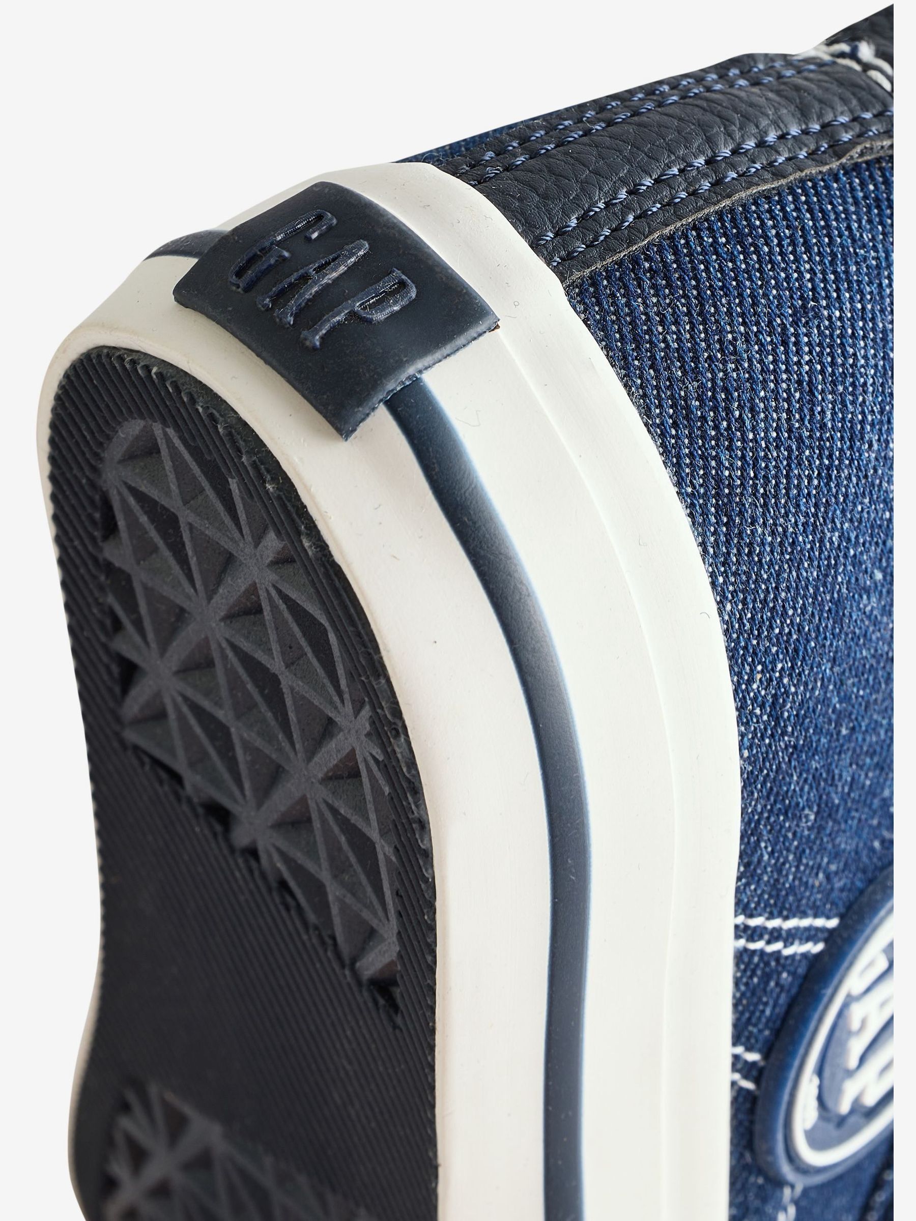 Blue Houston Low Top Canvas Trainers - Image 4 of 5