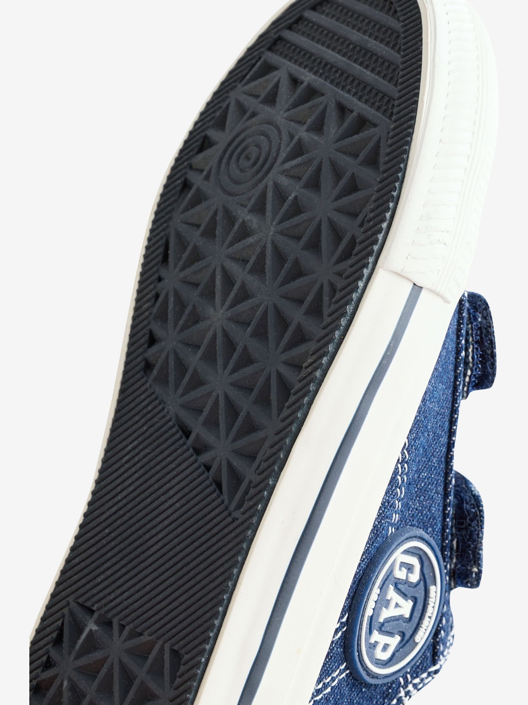 Blue Houston Low Top Canvas Trainers - Image 5 of 5