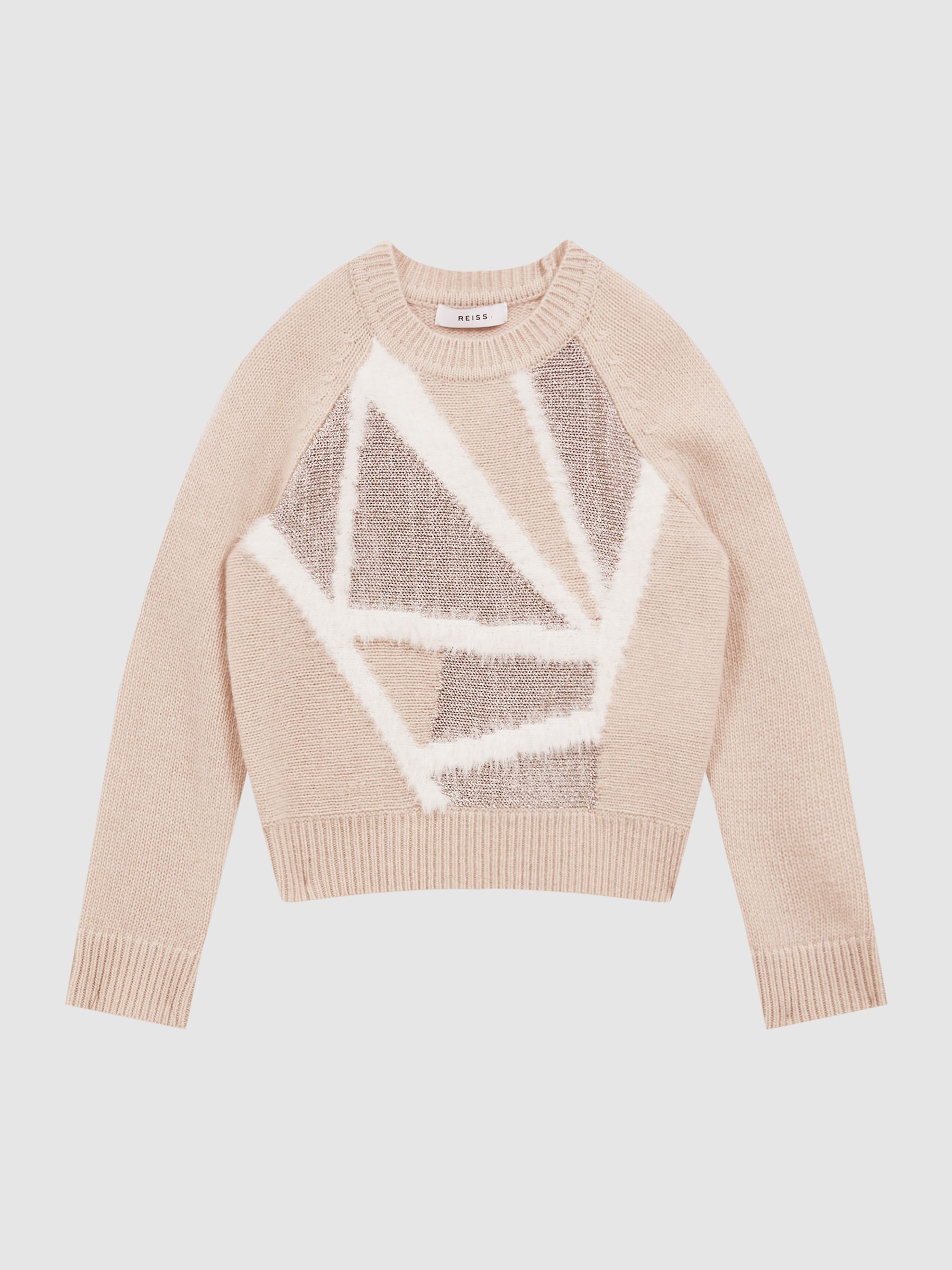 9-14 yrs Fair Isle Knitted Jumper in Pink - Image 2 of 6