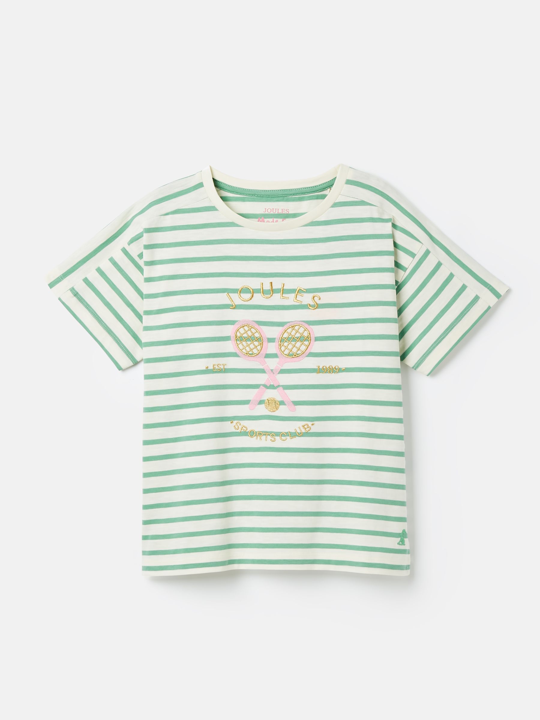 Girls' Betty Green Embroidered Short Sleeve T-Shirt - Image 1 of 4