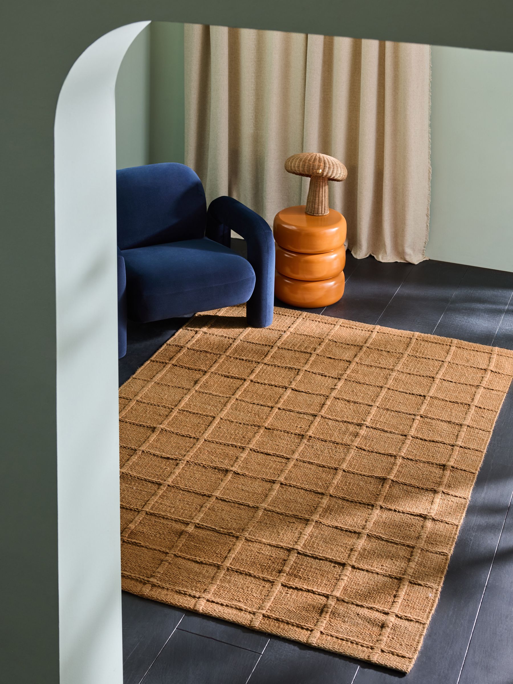 Lennon Woven Jute Rug in Natural - Image 1 of 4