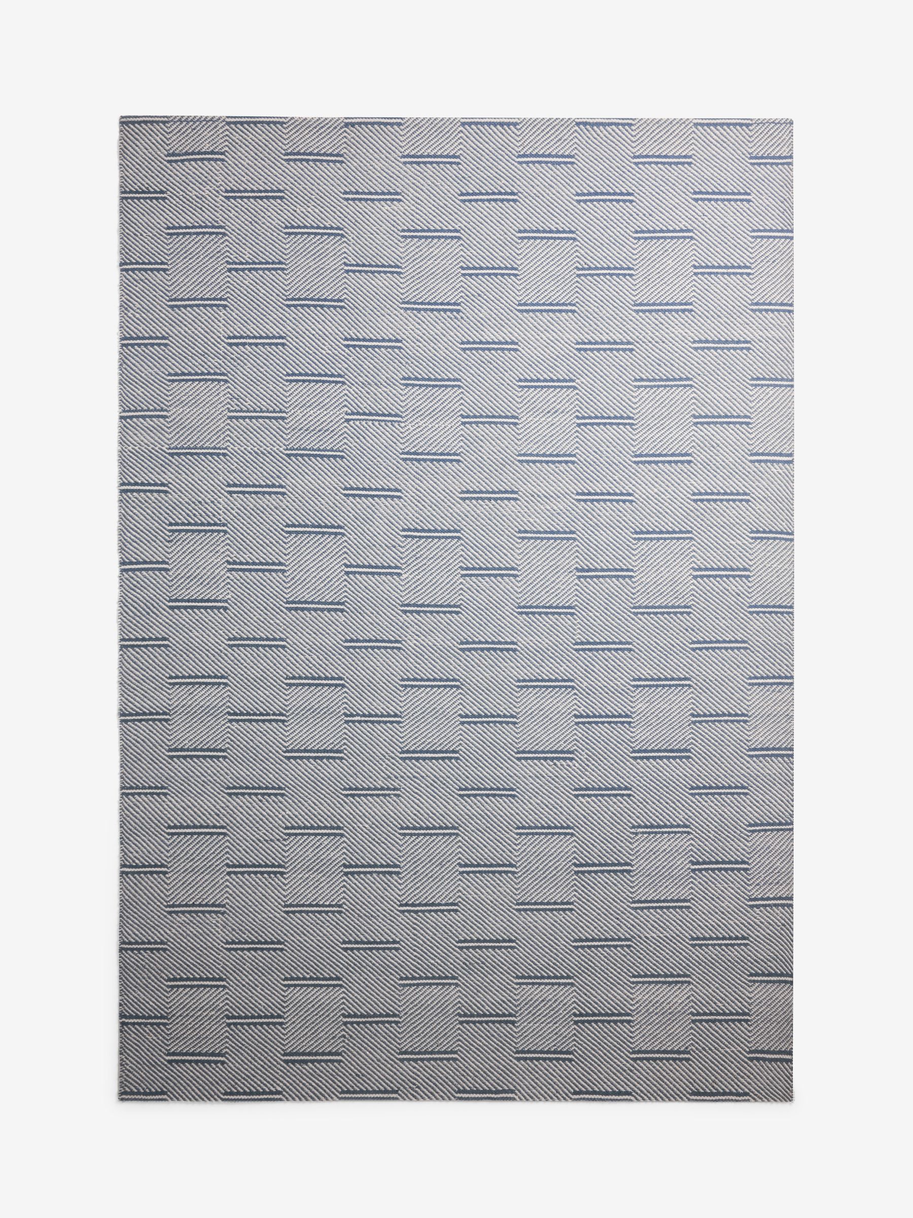 Cowley Woven Wool Rug in Blue - Image 5 of 5