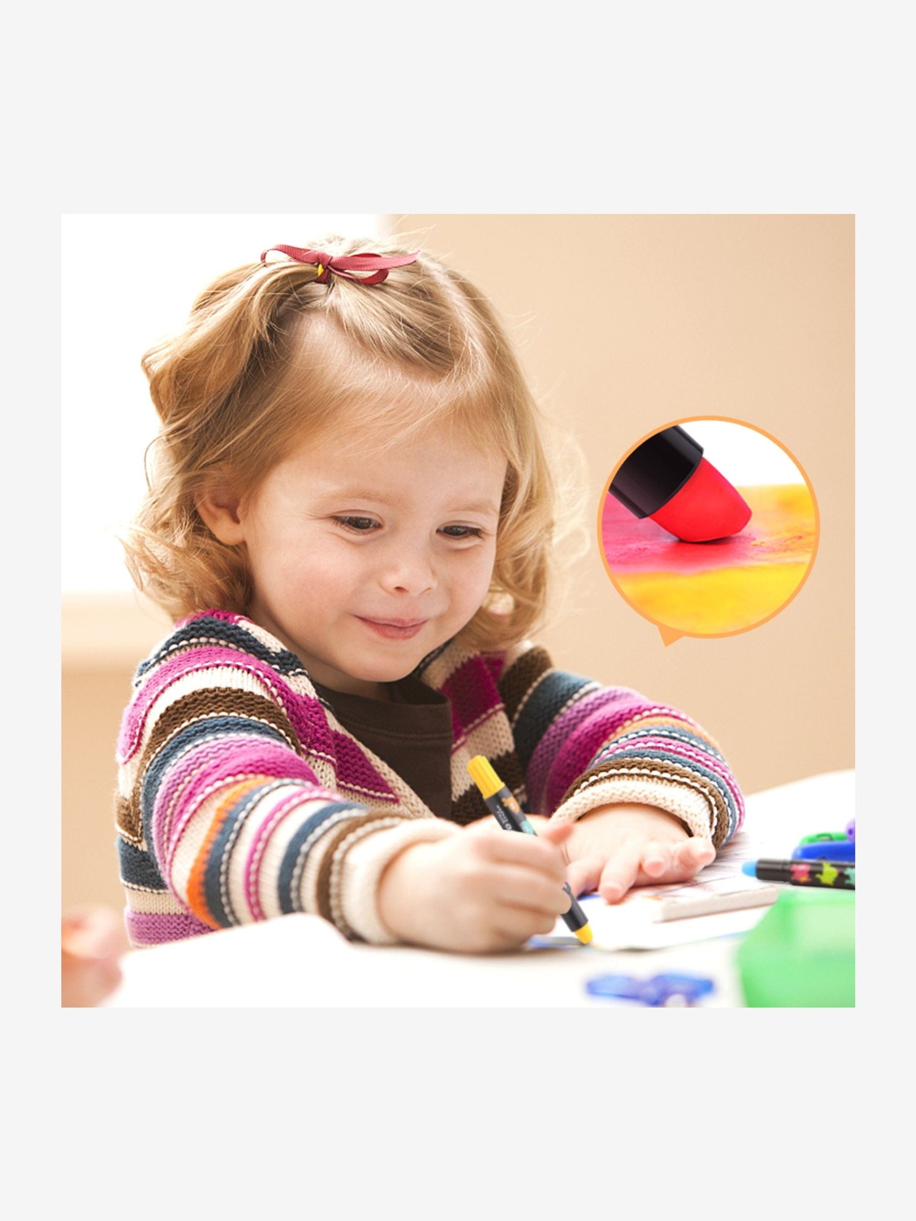 Jar Melo Baby Roo Silky Washable Crayons 24 Colours - Image 3 of 4