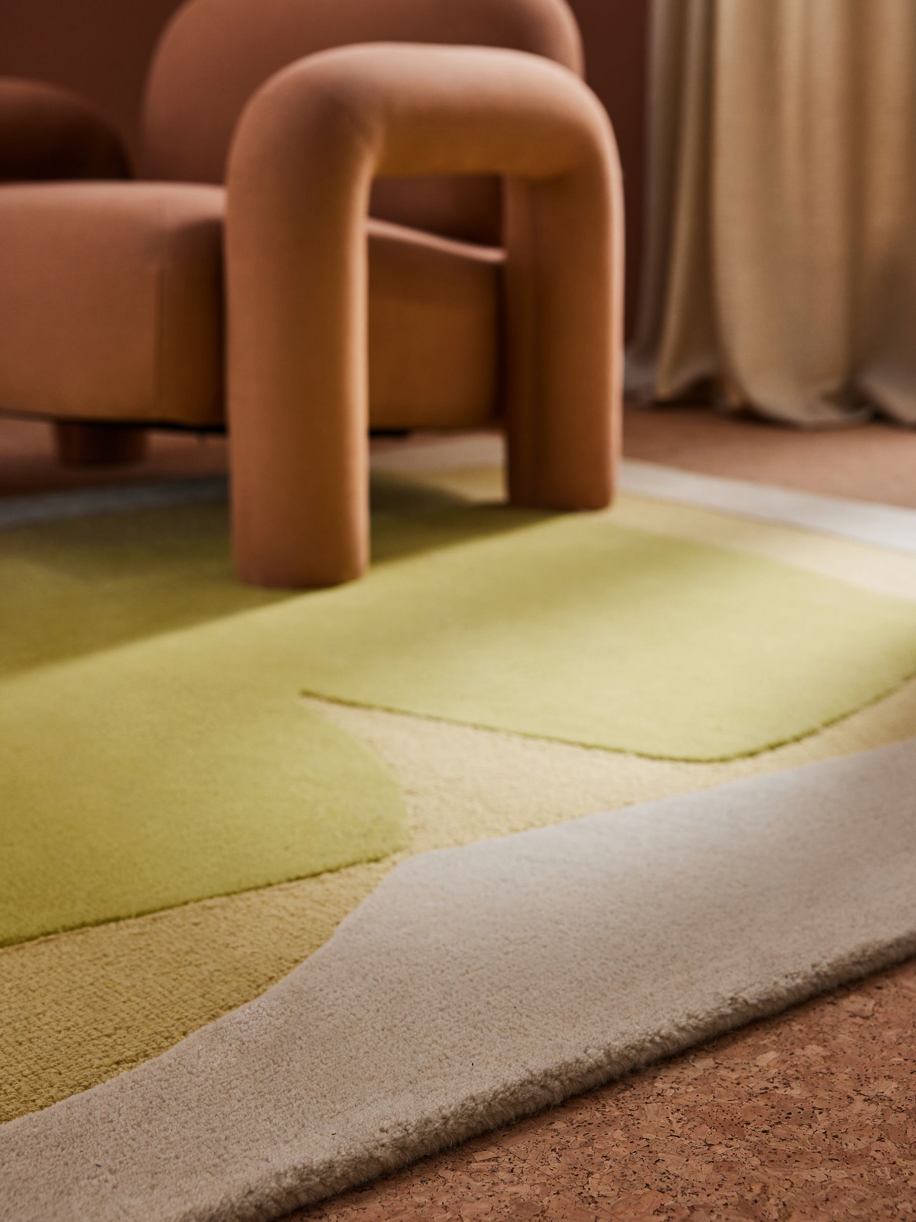 Kinney Wool Rug in Yellow - Image 2 of 6