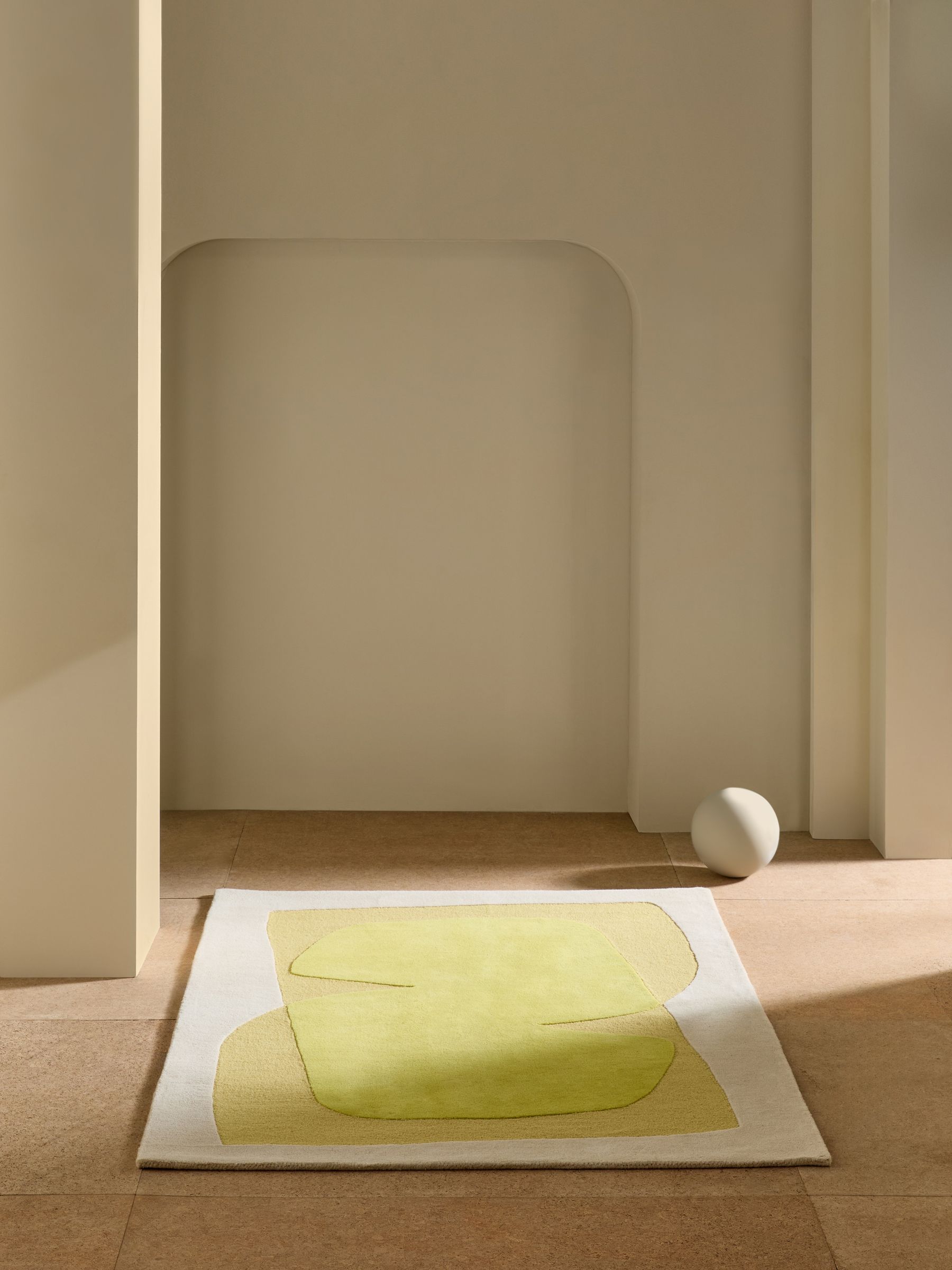 Kinney Wool Rug in Yellow