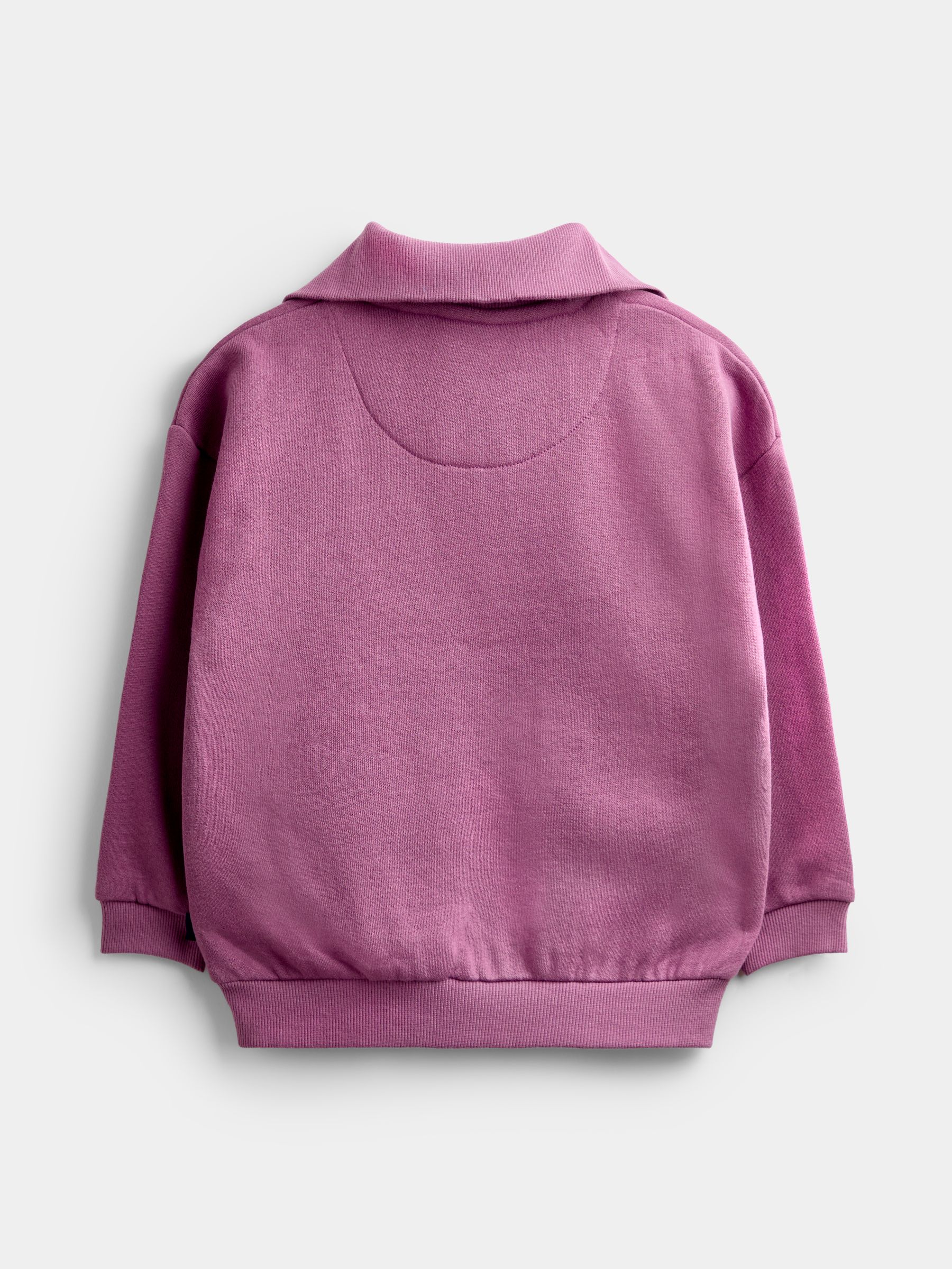 Lilac Purple Unisex Half Zip Sweat Tops - Image 2 of 4 Lilac Purple Unisex Half Zip Sweat Tops - Image 2 of 4