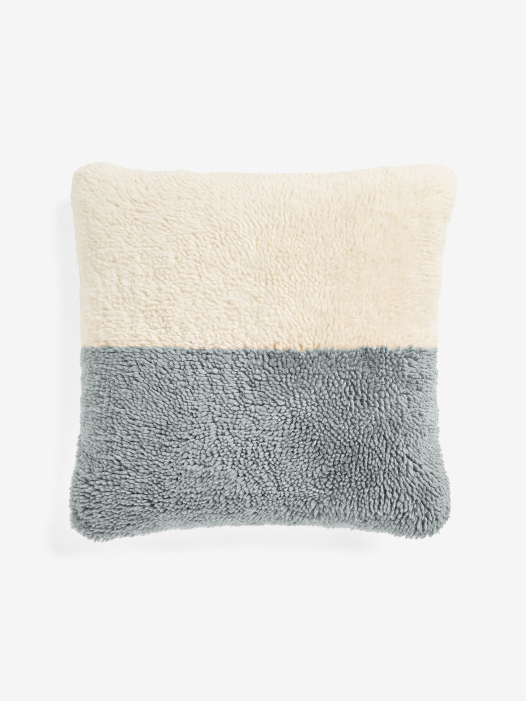 Lori Tufted Berber Cushion in Grey/Blue - Image 3 of 3