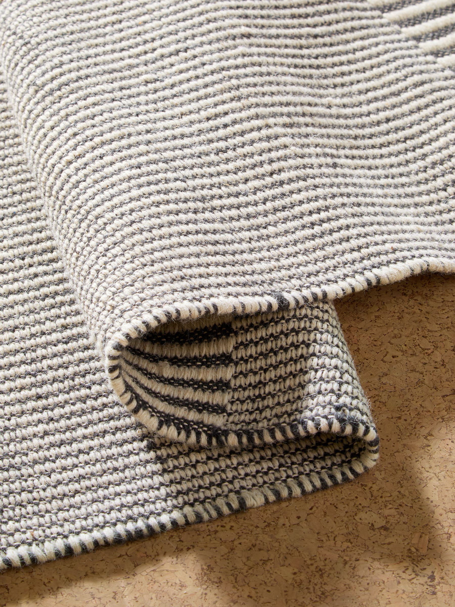 Atwell Woven Wool Rich Rug in Grey/Blue - Image 5 of 5