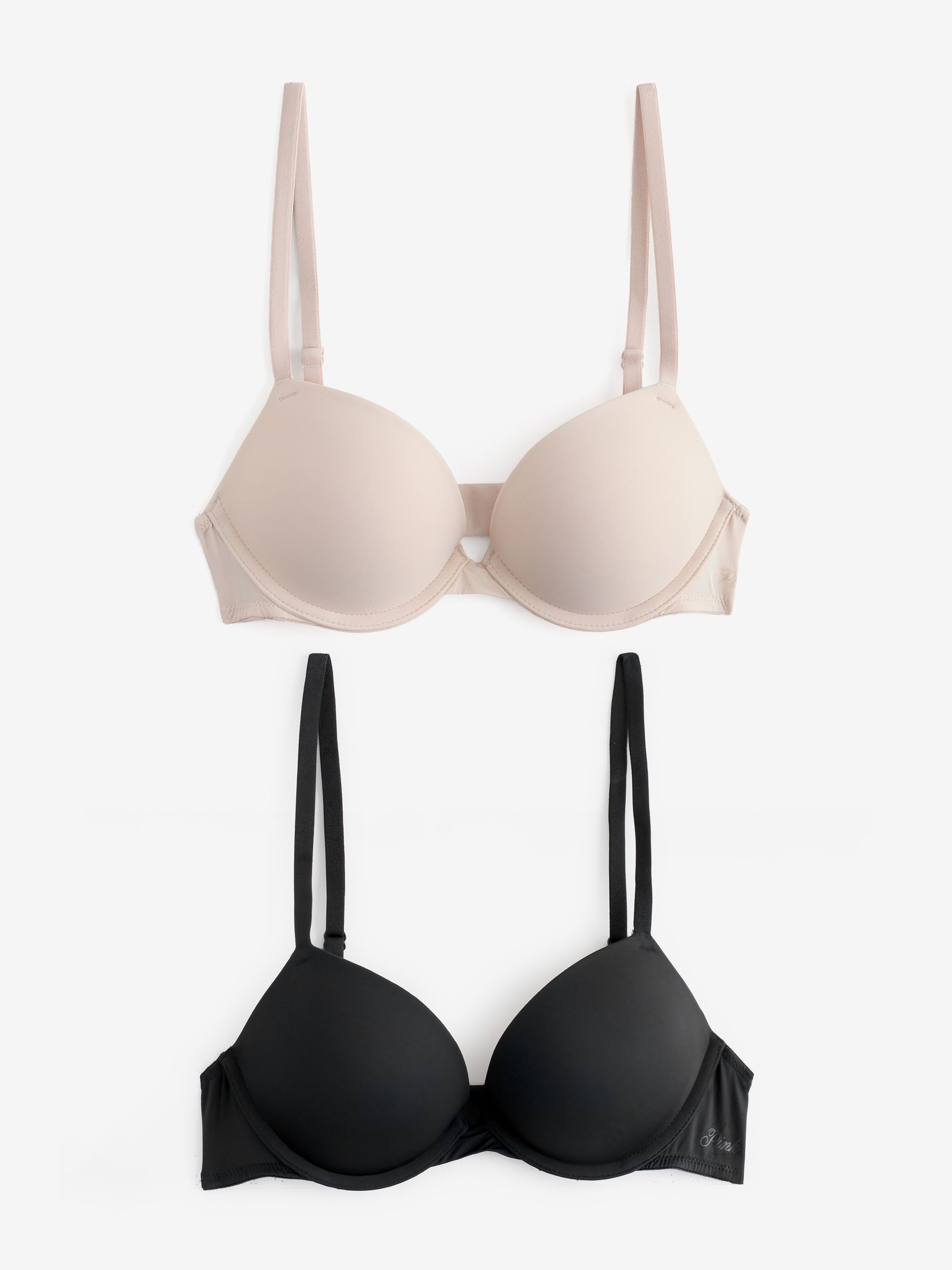 Marzipan Nude/Black Super Push Up 2 Pack Bra - Image 1 of 6
