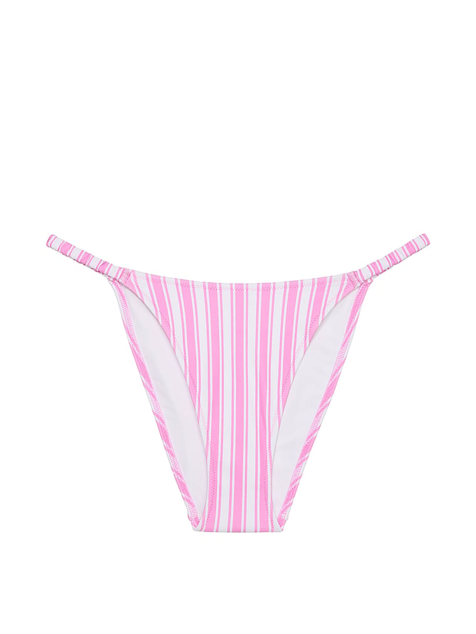 Pink Stripe Cheeky Swim Bikini Bottom - Image 3 of 3