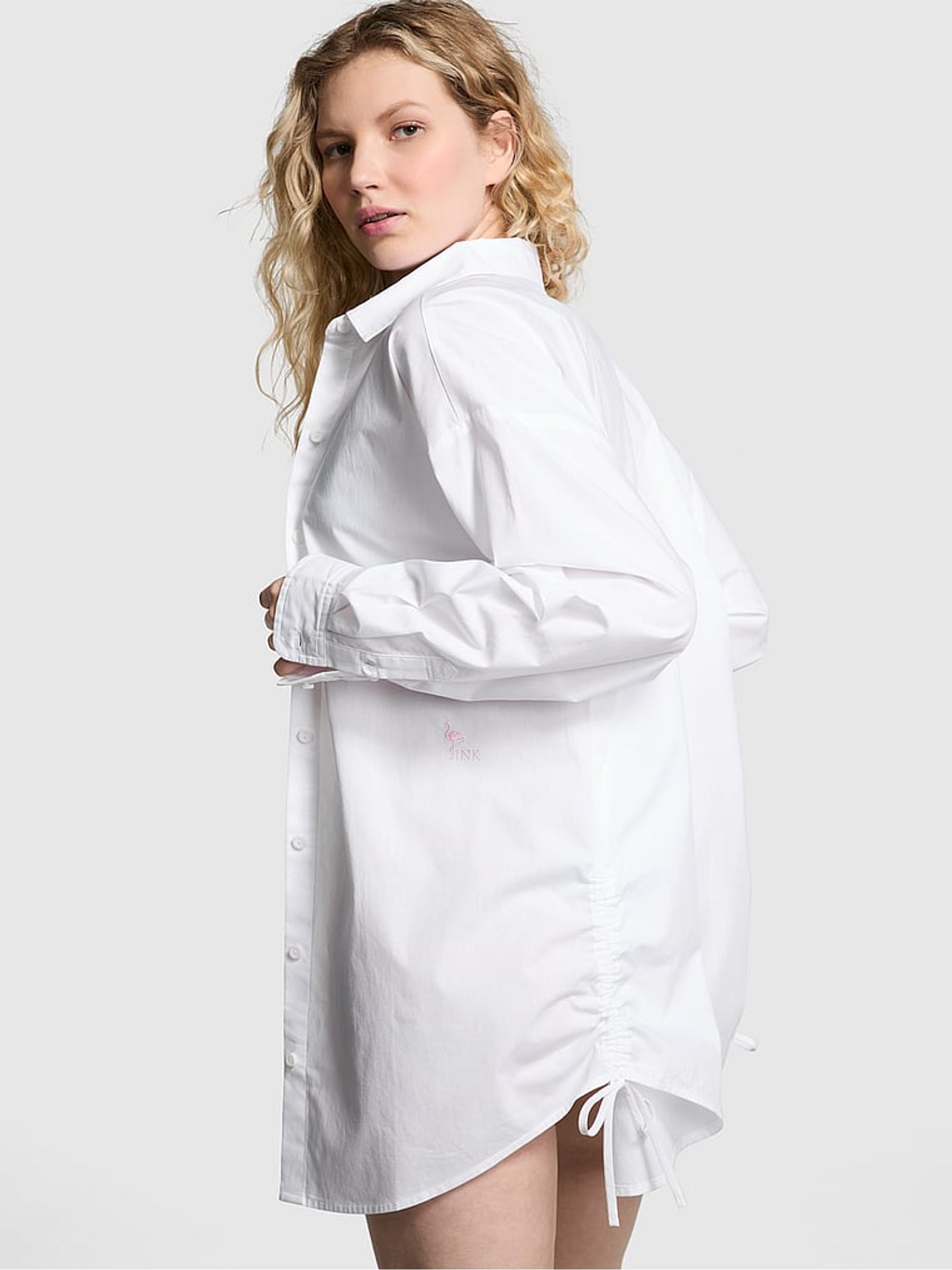 Optic White Cover Up Shirt - Image 2 of 3
