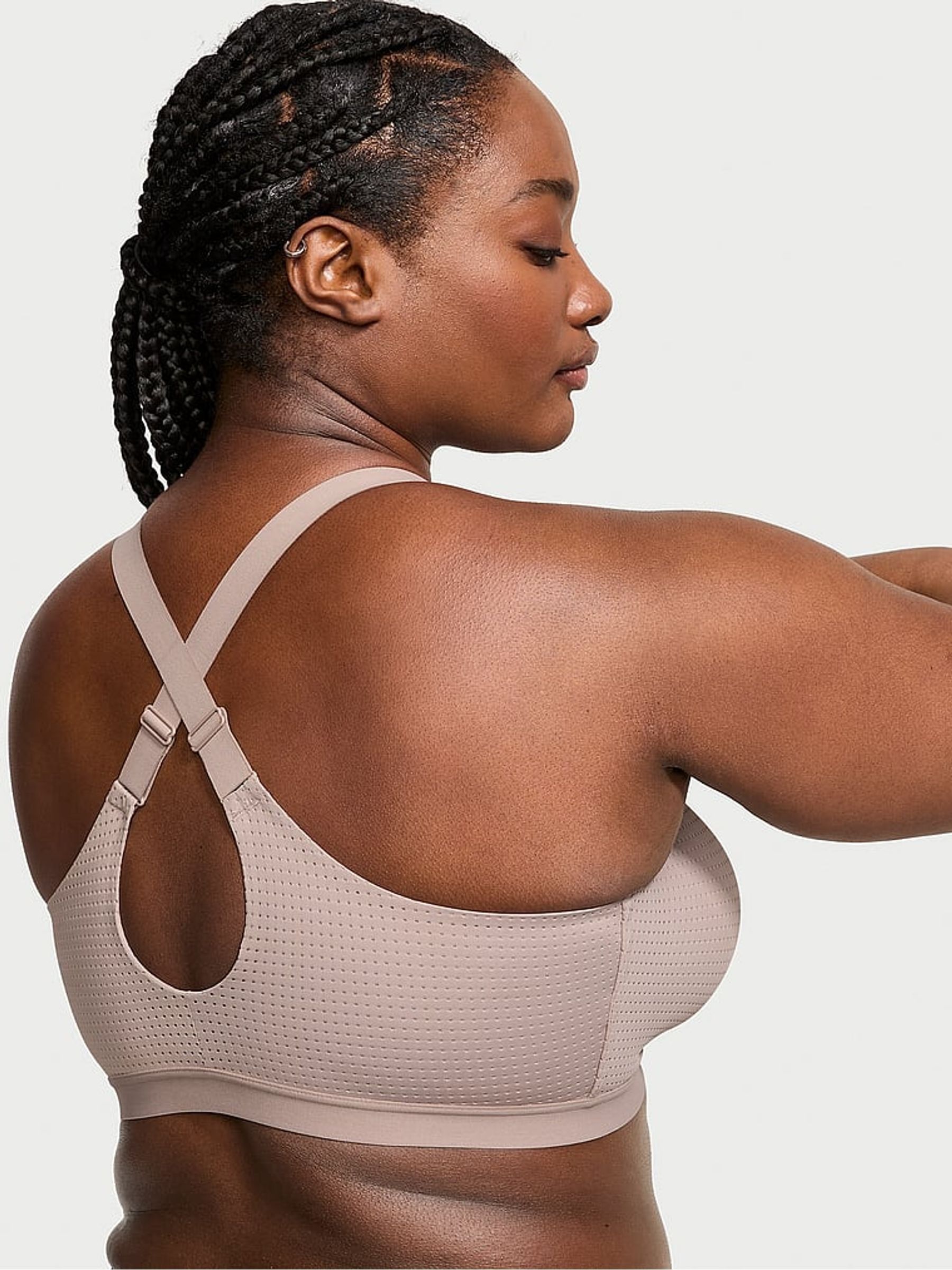 Candlelight Rose Nude Lightweight Mesh Medium Support Sports Bra - Image 2 of 4
