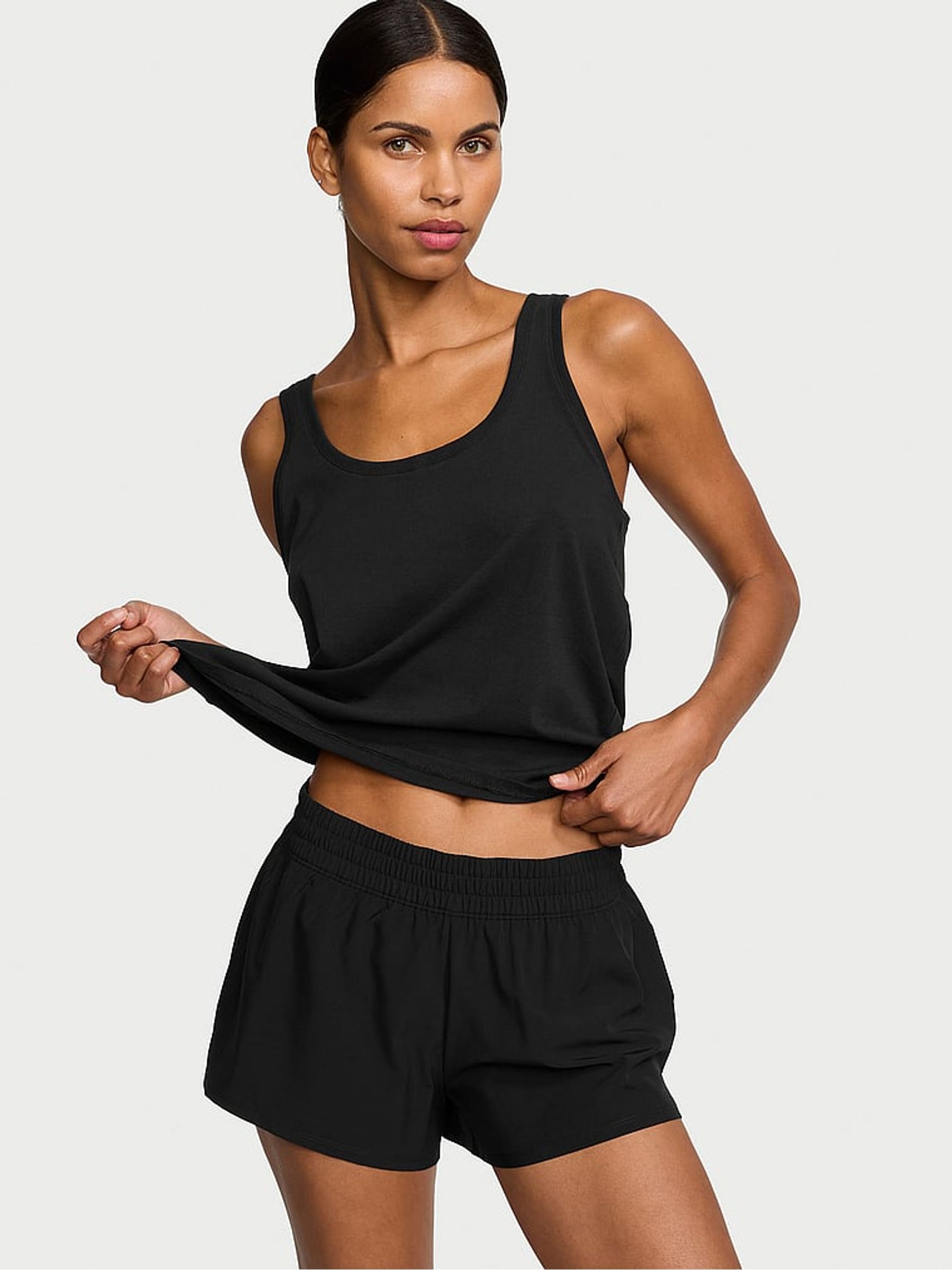 Black Running Shorts - Image 1 of 3