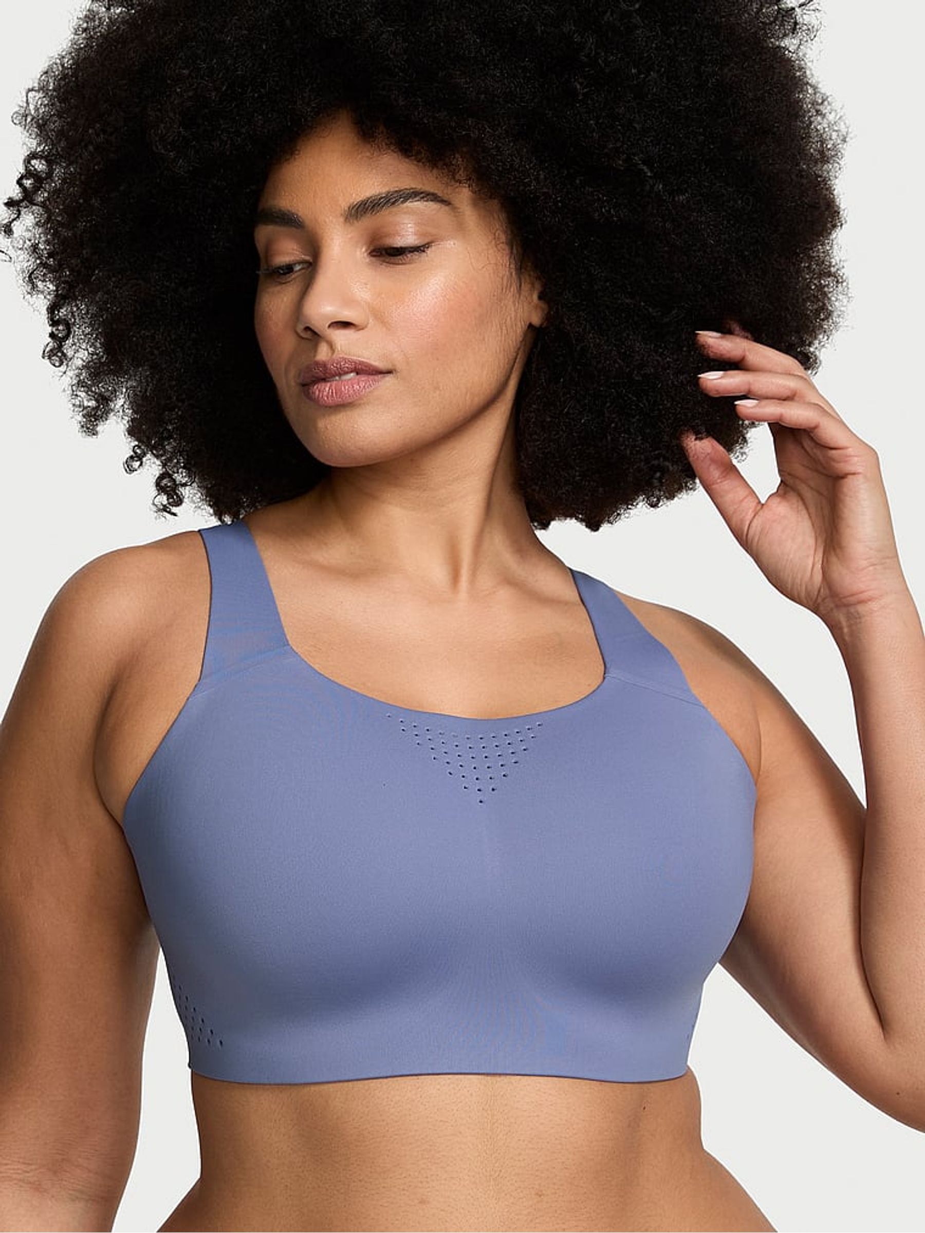 Velvet Morning Blue Back Close VSX Featherweight™ Max High Support Sports Bra - Image 1 of 4