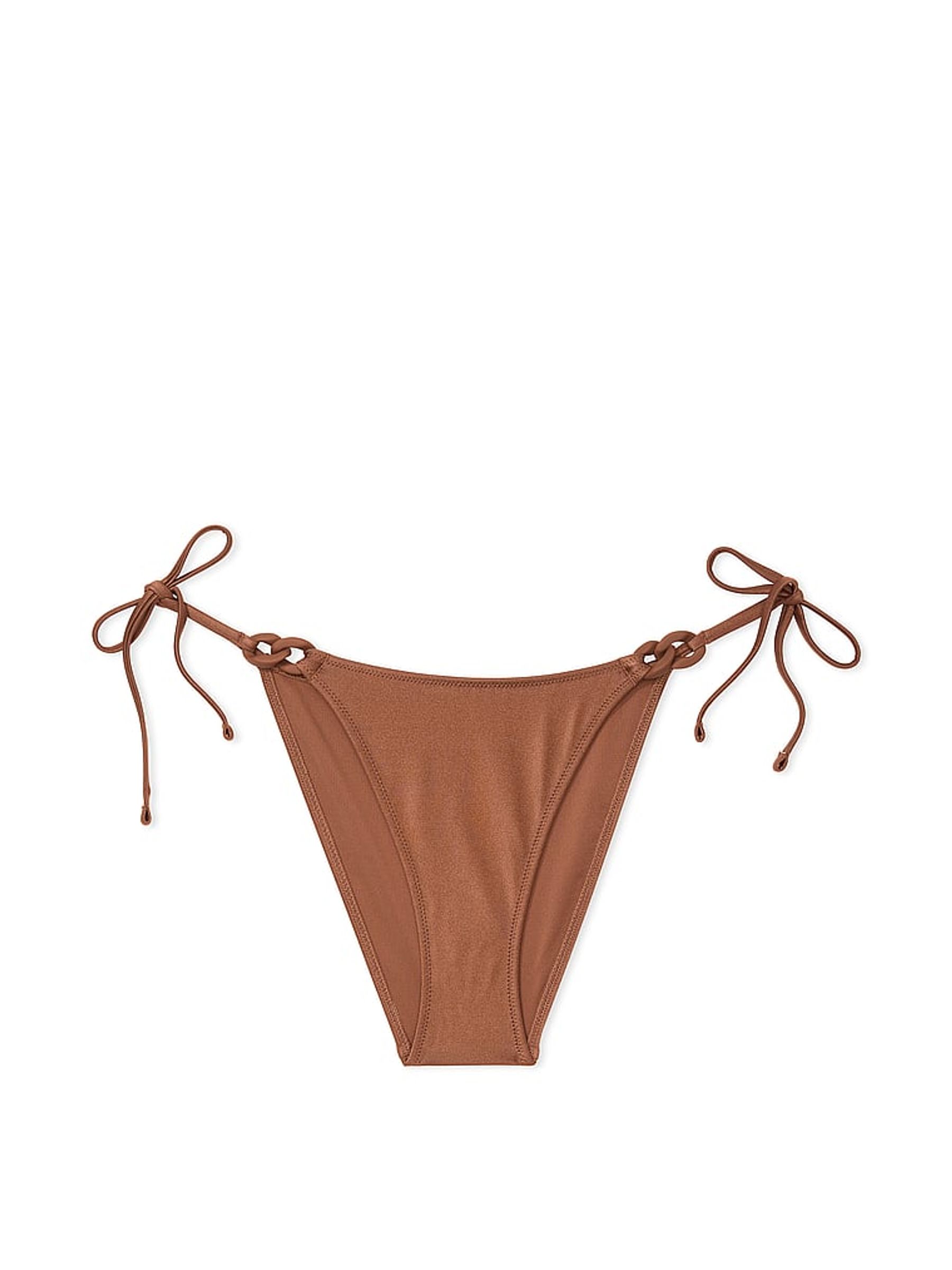 Caramel Brown Brazilian Swim Chain Bikini Bottom - Image 3 of 3