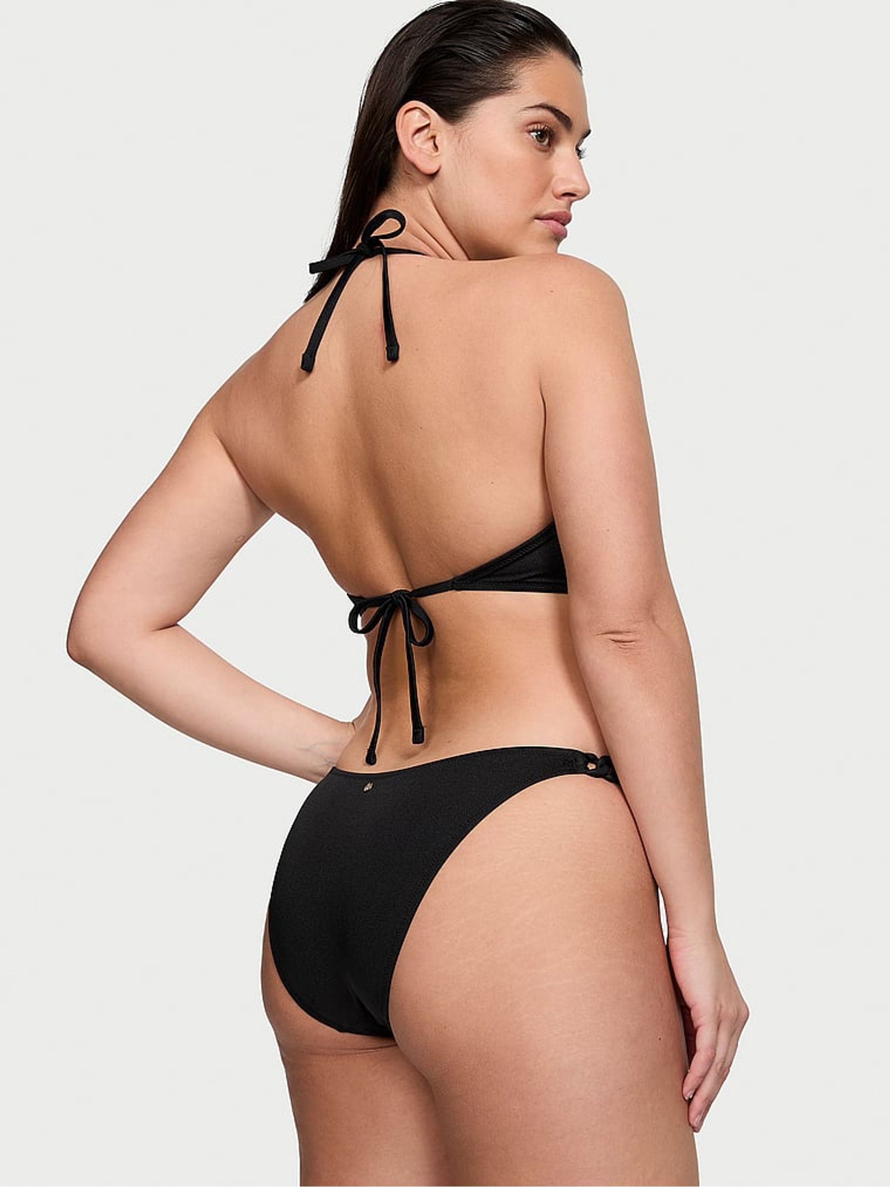 Black Cut Out Chain Swimsuit - Image 2 of 3