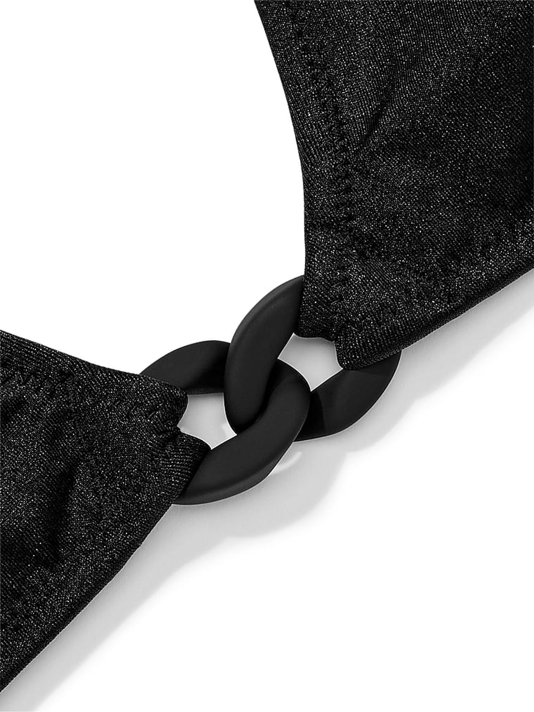 Nero Black Halter Swim Chain Bikini Top - Image 4 of 4