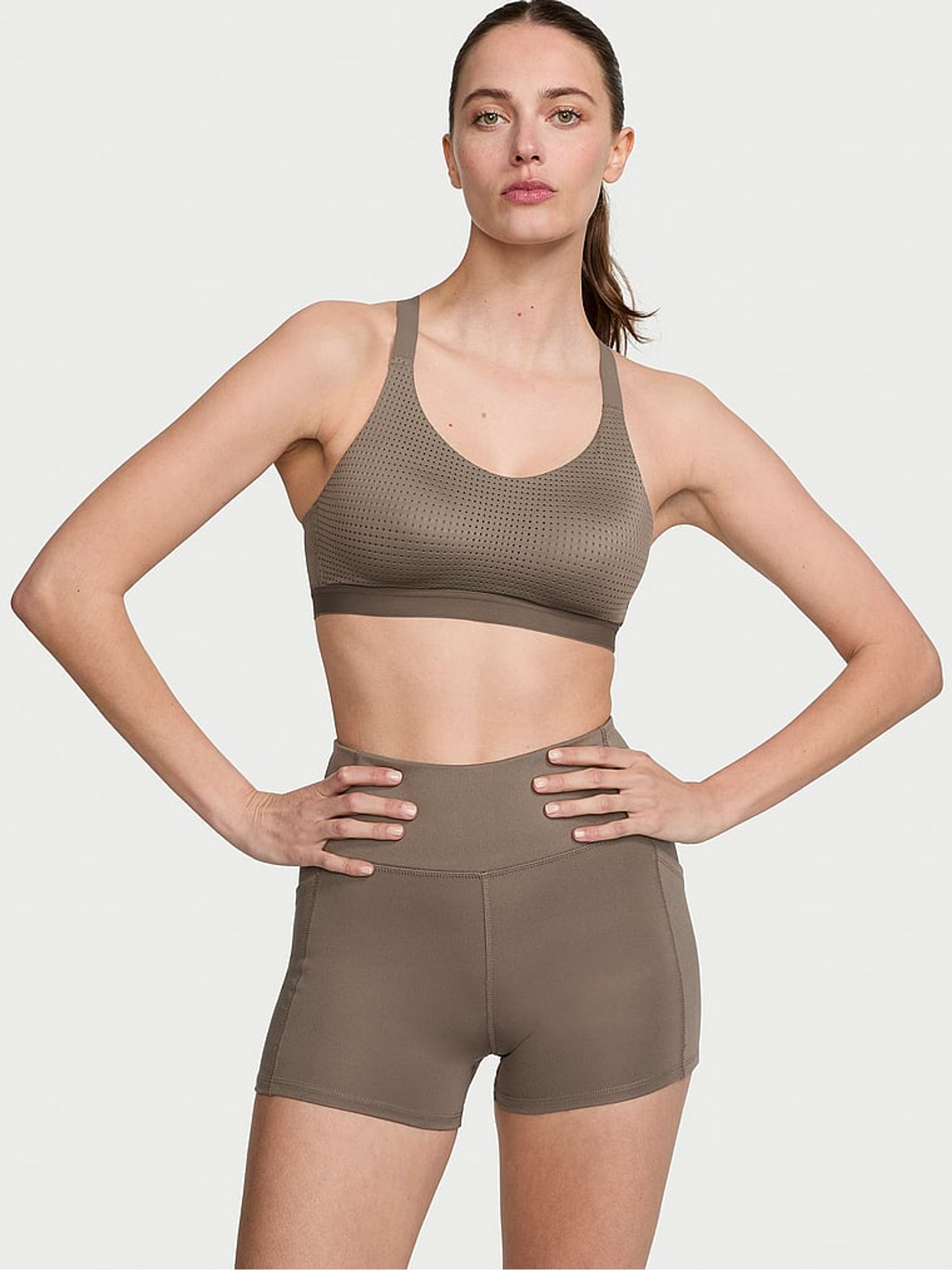 Terra Olive Green VS Essential 3" Cycling Shorts - Image 3 of 4