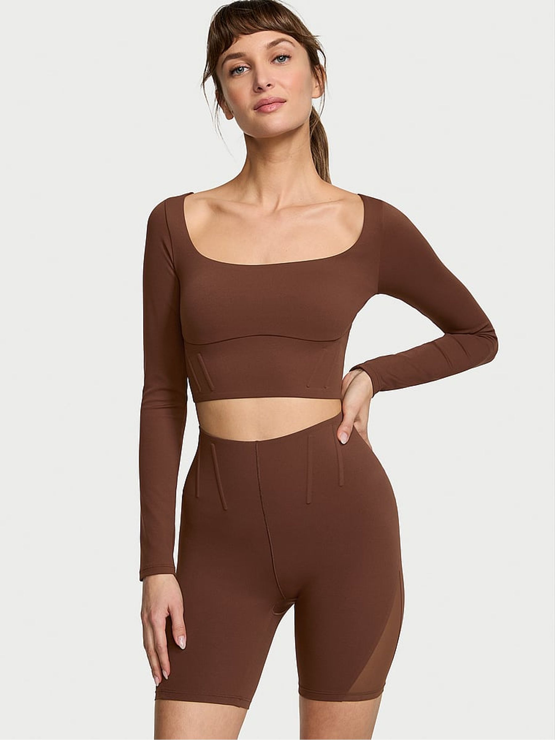 Ganache Brown VS Elevate Corset 3 Cycling Shorts - Image 1 of 3